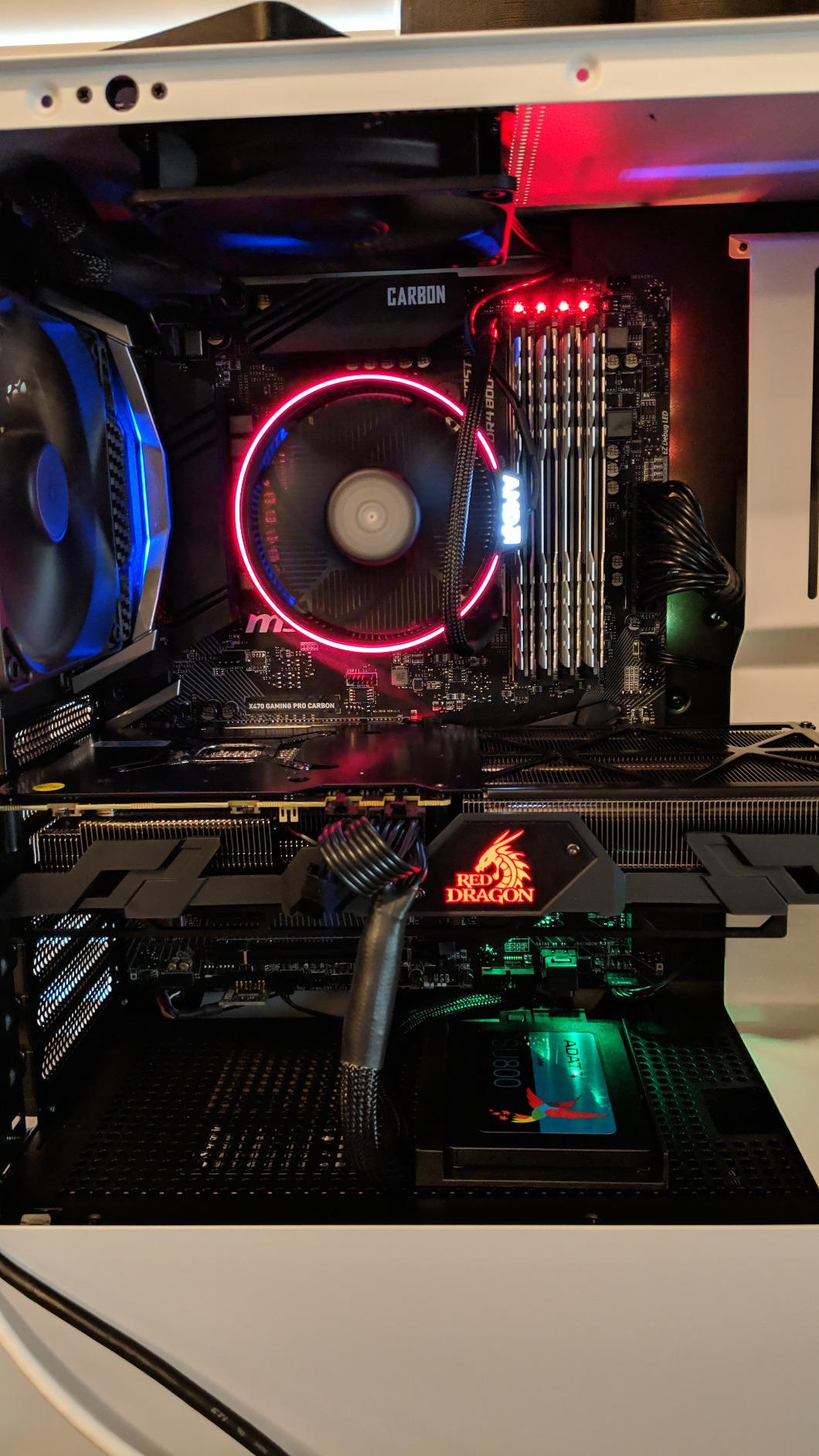 MSI Performance Gaming AMD X470 Ryzen 2 AM4 DDR4 Onboard Graphics SLI ATX Motherboard (X470 Gaming PRO Carbon) - Customer Photo 1