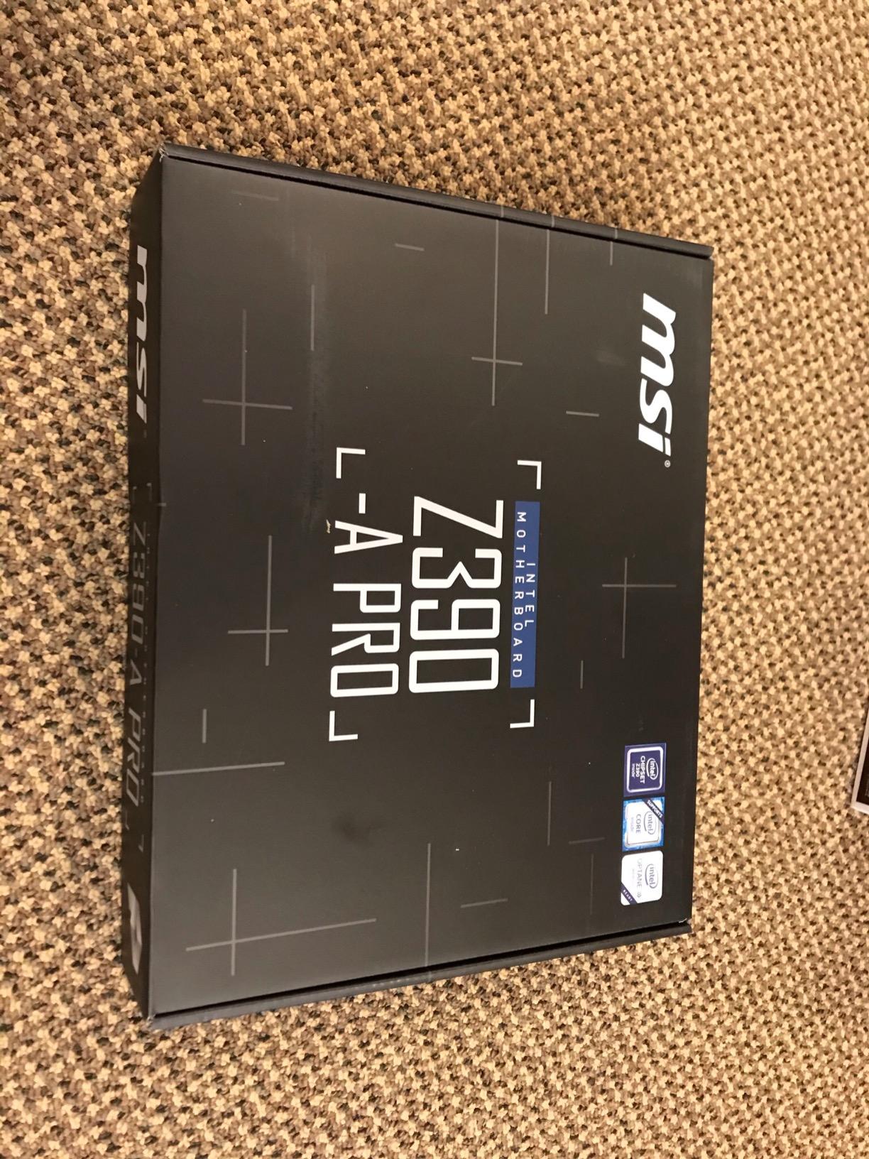 MSI Z390-A PRO LGA1151 (Intel 8th and 9th Gen) M.2 USB 3.1 Gen 2 DDR4 HDMI DP CFX Dual Gigabit LAN ATX Z390 Gaming Motherboard - Customer Photo 2
