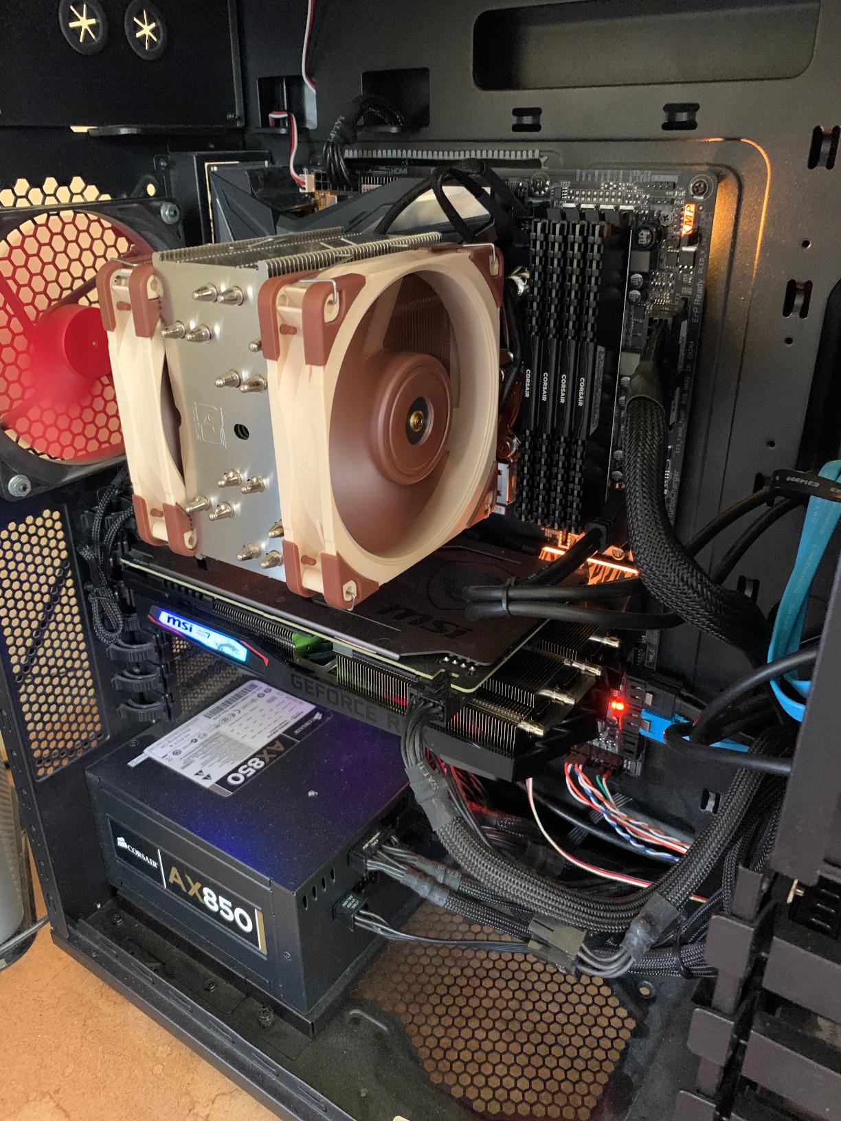 Noctua NH-U12A, Premium CPU Cooler with High-Performance Quiet NF-A12x25 PWM Fans (120mm, Brown) - Customer Photo 3