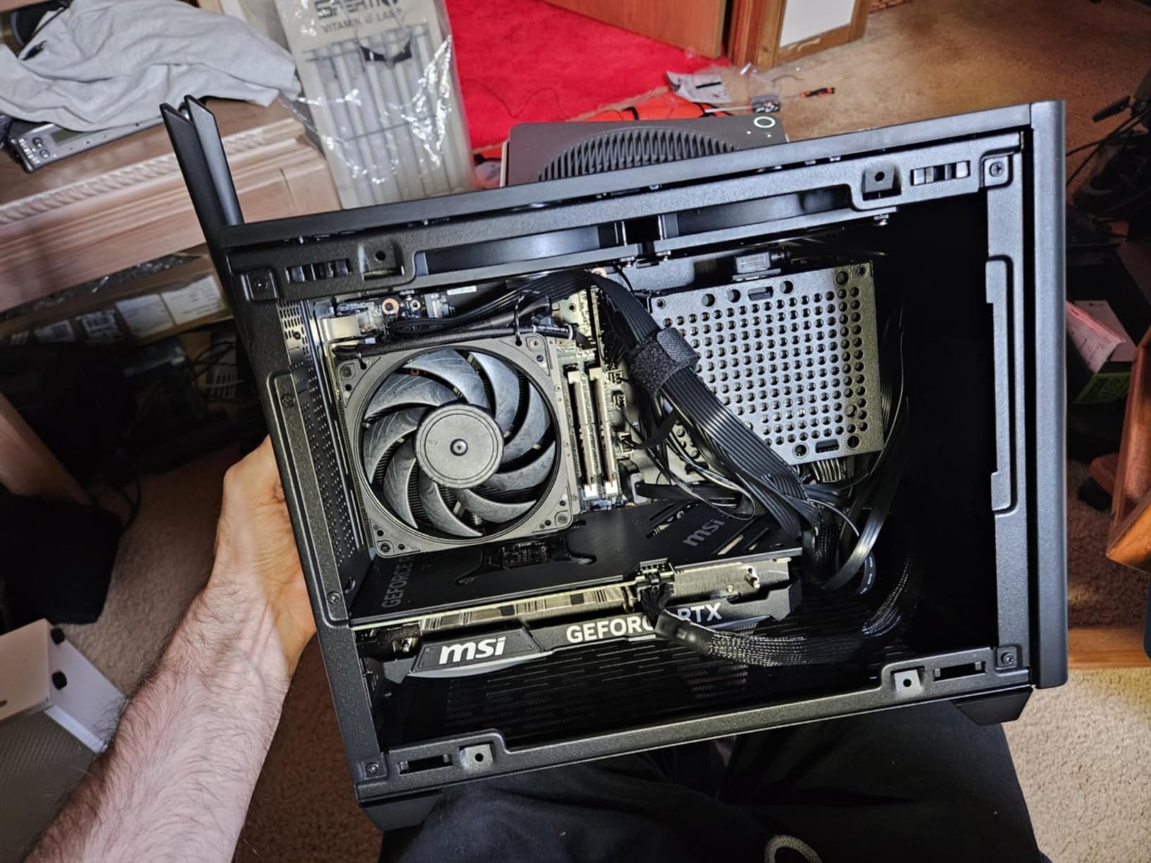 FSP Mini ITX Solution 450W / SFX 12V / Micro ATX 80 Plus Bronze Certified Non-Modular Power Supply (FSP450-50SAC) - Customer Photo 0