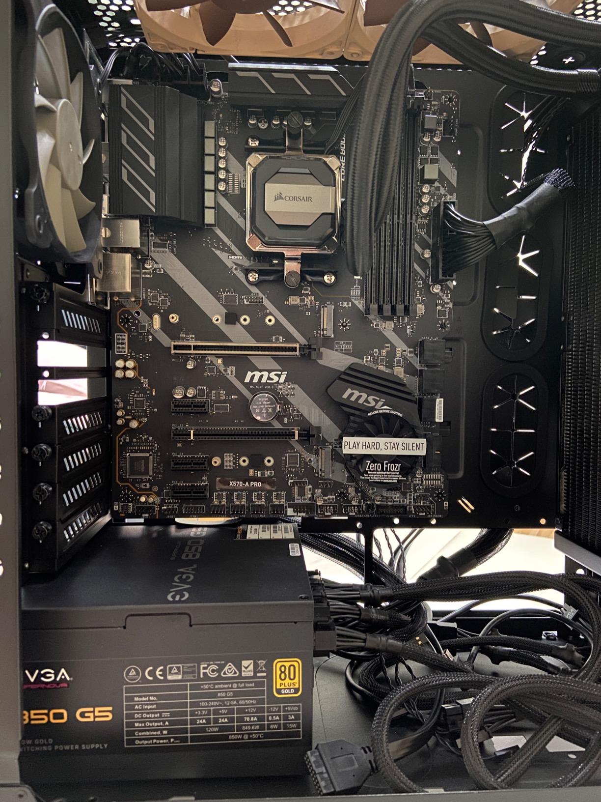 MSI X570-A PRO Motherboard (AMD AM4, DDR4, PCIe 4.0, SATA 6Gb/s, M.2, USB 3.2 Gen 2, HDMI, ATX) - Customer Photo 4