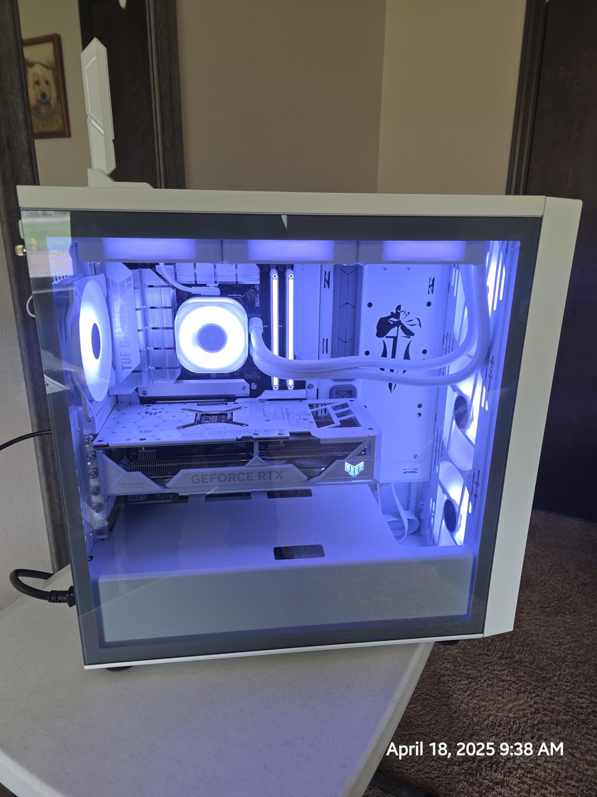 ASUS TUF Gaming GeForce RTX 4070 Ti Super BTF White OC Edition Gaming Graphics Card (PCIe 4.0, 16GB GDDR6X, Exclusive to BTF ATX Motherboards) - Customer Photo 1