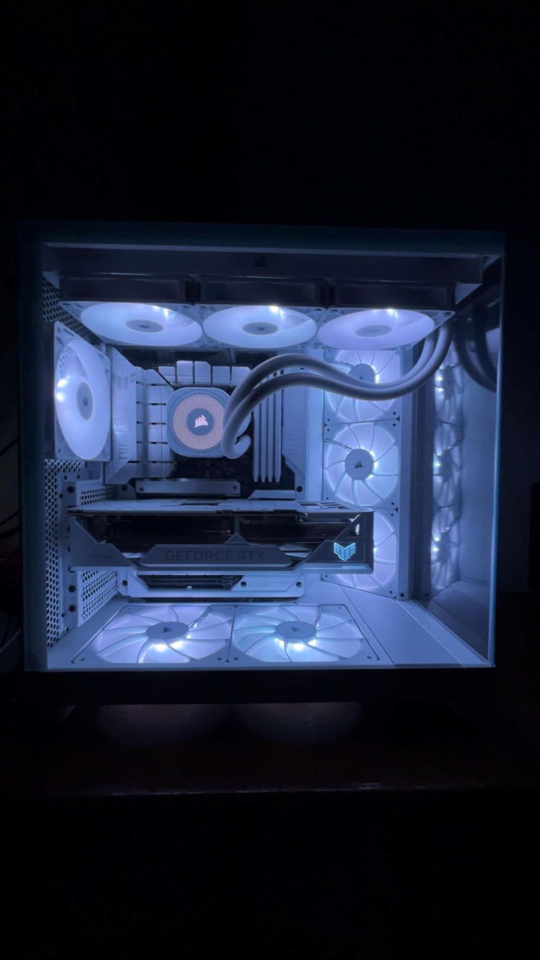 ASUS TUF Gaming GeForce RTX 4070 Ti Super BTF White OC Edition Gaming Graphics Card (PCIe 4.0, 16GB GDDR6X, Exclusive to BTF ATX Motherboards) - Customer Photo 2