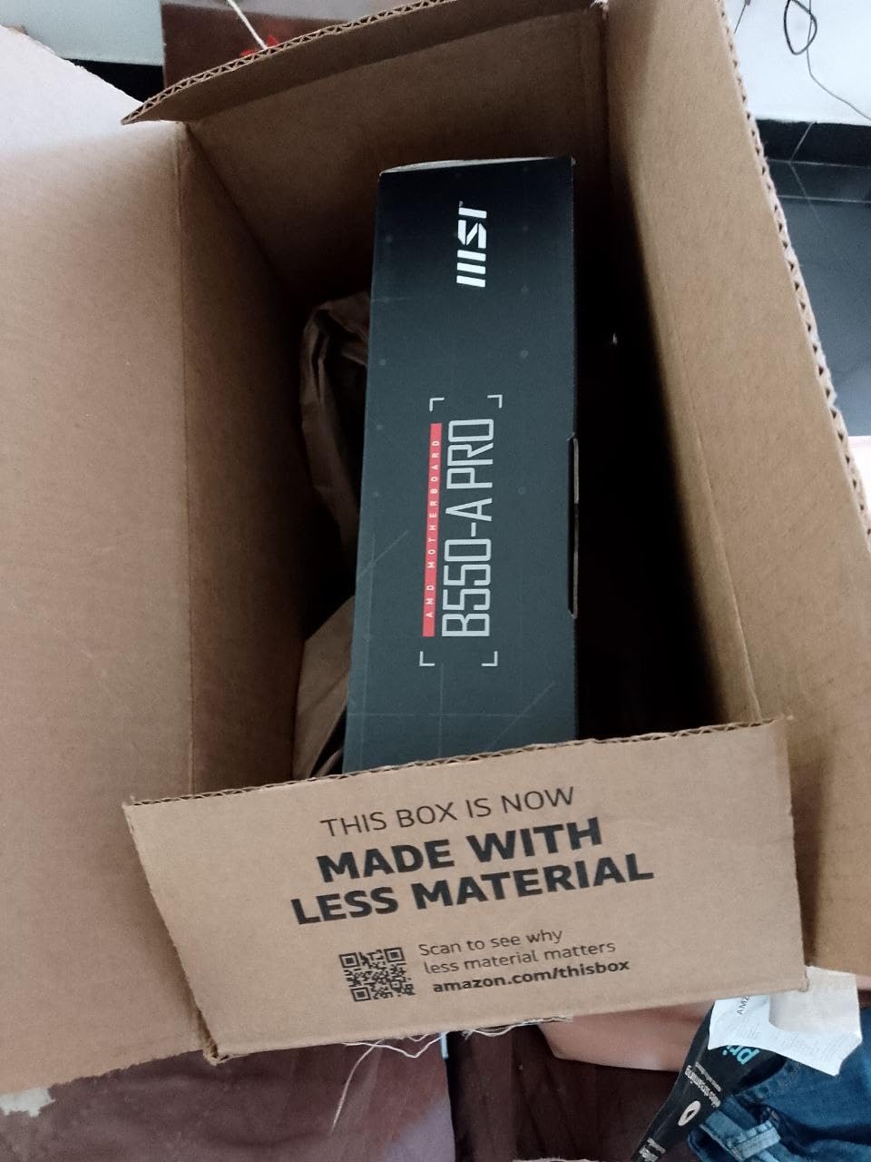 MSI B550-A PRO ProSeries Motherboard (AMD Ryzen 5000, AM4, DDR4, PCIe 4.0, SATA 6Gb/s, M.2, USB 3.2 Gen 2, HDMI/DP, ATX) Customer Review MSI B550-A PRO ProSeries Motherboard (AMD Ryzen 5000, AM4, DDR4, PCIe 4.0, SATA 6Gb/s, M.2, USB 3.2 Gen 2, HDMI/DP, ATX) - Customer Photo 1