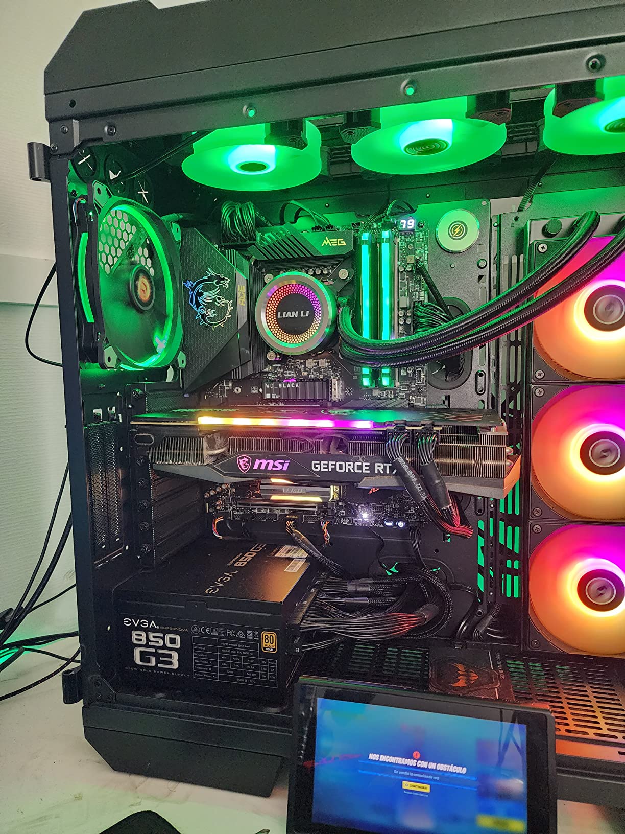 MSI MEG Z590 ACE Gaming Motherboard (ATX, 11th/10th Gen Intel Core, LGA 1200 Socket, SLI/CFX, DDR4, PCIe 4, M.2 Slots, USB 3.2 Gen 2, Wi-Fi 6E, Mystic Light RGB) Customer Review MSI MEG Z590 ACE Gaming Motherboard (ATX, 11th/10th Gen Intel Core, LGA 1200 Socket, SLI/CFX, DDR4, PCIe 4, M.2 Slots, USB 3.2 Gen 2, Wi-Fi 6E, Mystic Light RGB) - Customer Photo 2