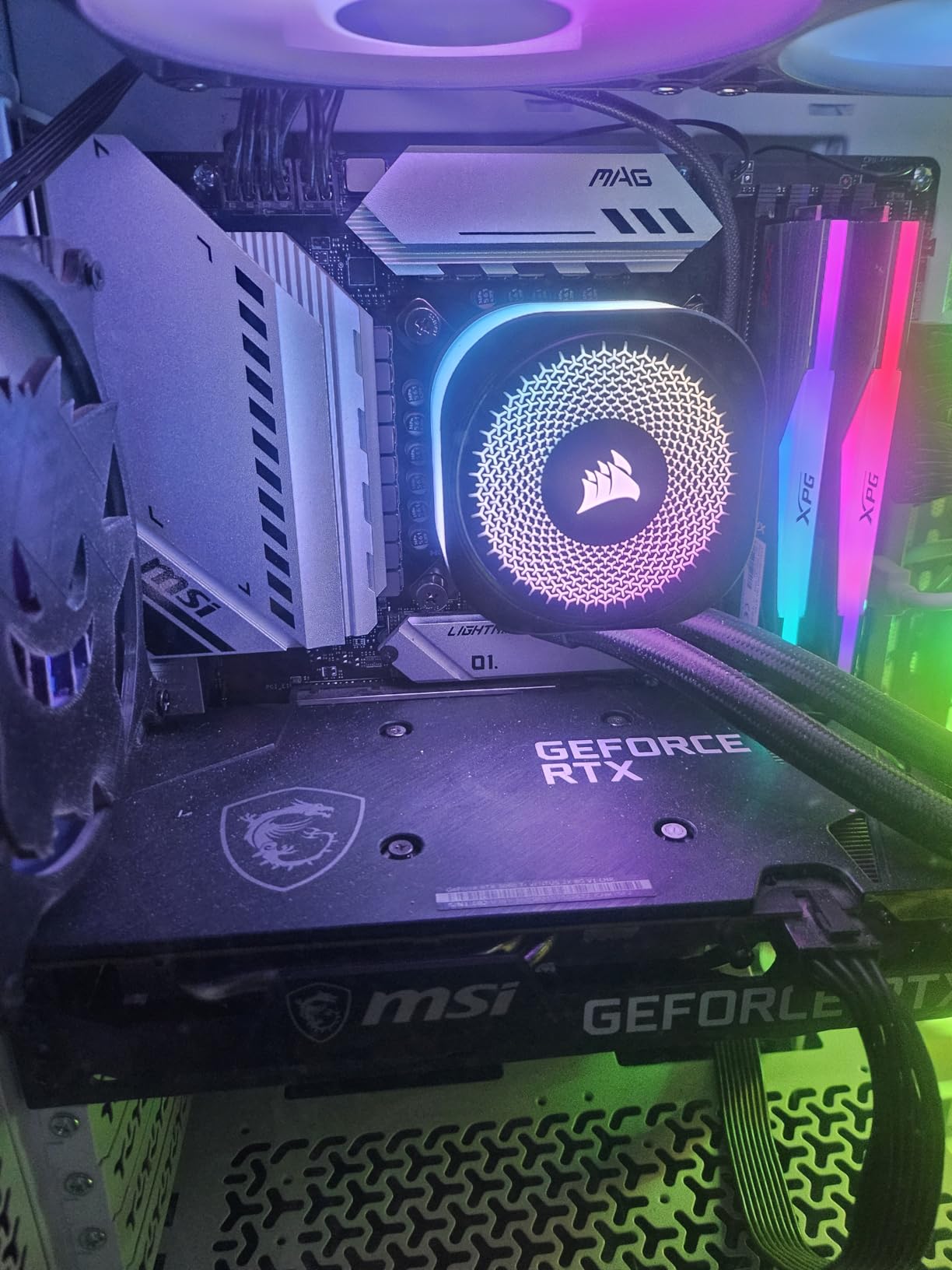 MSI MAG B560M Mortar WiFi Gaming Motherboard (mATX, 11th/10th Gen Intel Core, LGA 1200 Socket, DDR4, PCIe 4, CFX, M.2 Slots, USB 3.2 Gen 2, 2.5G LAN, DP/HDMI, Wi-Fi 6E) Customer Review MSI MAG B560M Mortar WiFi Gaming Motherboard (mATX, 11th/10th Gen Intel Core, LGA 1200 Socket, DDR4, PCIe 4, CFX, M.2 Slots, USB 3.2 Gen 2, 2.5G LAN, DP/HDMI, Wi-Fi 6E) - Customer Photo 1