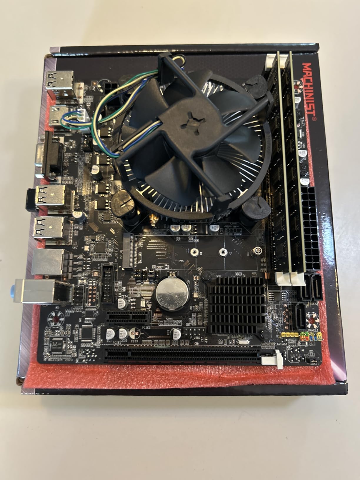 MACHINIST LGA 1150 Motherboard, H81 Micro ATX Intel 4th Gen Gaming Motherboard for Desktop PC Support 1333/1600MHz DDR3 Dual Channel Max 16G, i3 i5 i7/Xeon E3 V3 Processor, NGFF M.2, SATA 3 H81M-PRO - Customer Photo 1