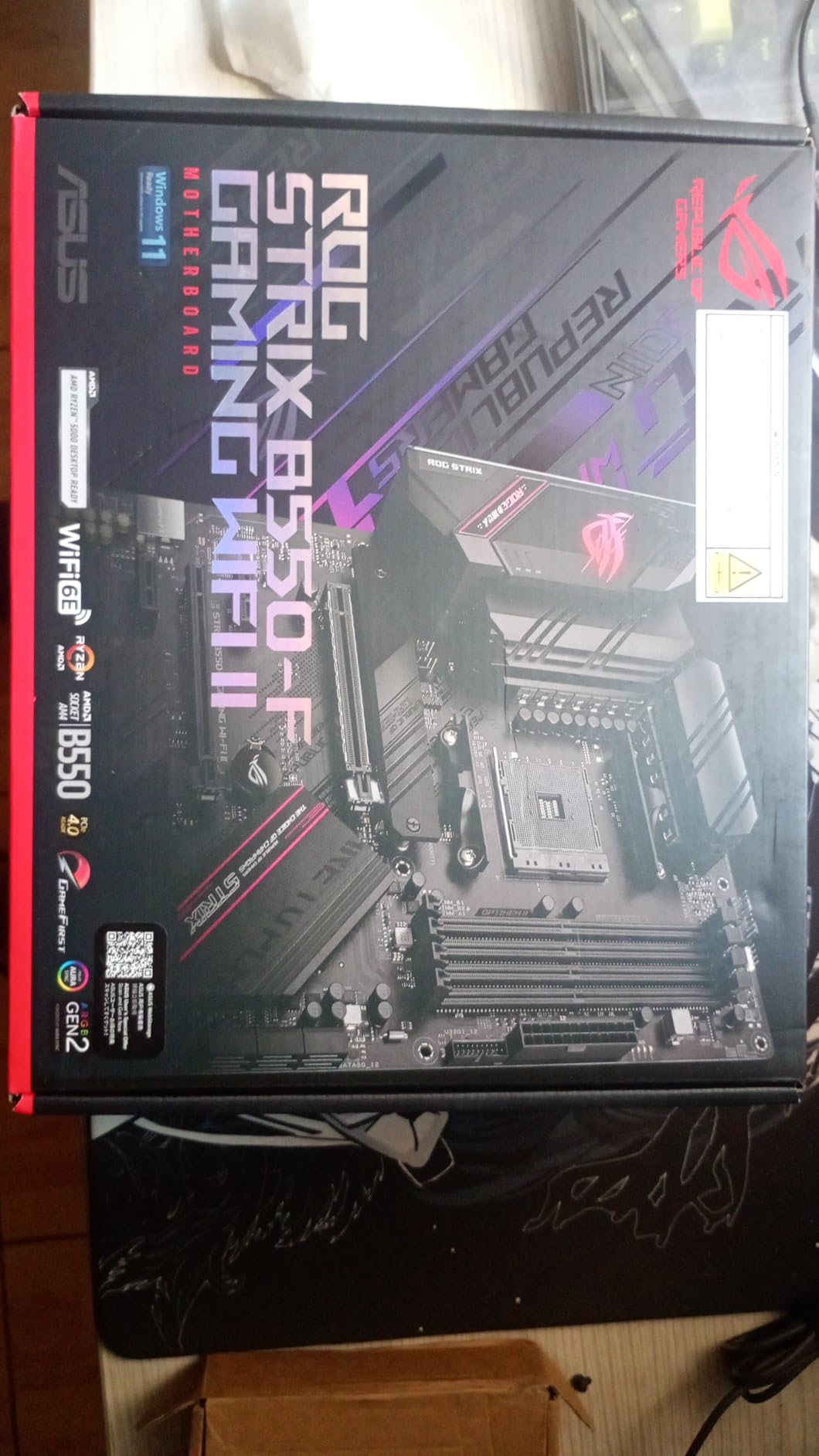 ASUS TUF Gaming B550-PLUS WiFi II AMD AM4 (3rd Gen Ryzen) ATX Gaming Motherboard (PCIe 4.0, WiFi 6, 2.5Gb LAN, BIOS Flashback, USB 3.2 Gen 2, Addressable Gen 2 RGB Header and Aura Sync) Customer Review ASUS TUF Gaming B550-PLUS WiFi II AMD AM4 (3rd Gen Ryzen) ATX Gaming Motherboard (PCIe 4.0, WiFi 6, 2.5Gb LAN, BIOS Flashback, USB 3.2 Gen 2, Addressable Gen 2 RGB Header and Aura Sync) - Customer Photo 2