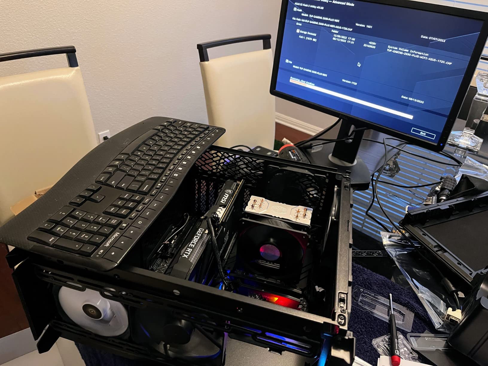 ASUS TUF Gaming Z690-Plus WiFi LGA 1700(Intel12th Gen) ATX Gaming Motherboard(PCIe 5.0,DDR5,4xNVMe SSD,14+2 Power Stages,WiFi 6,2.5Gb LAN,Front USB 3.2 Gen 2 Type-C Ports,Thunderbolt 4) - Customer Photo 1