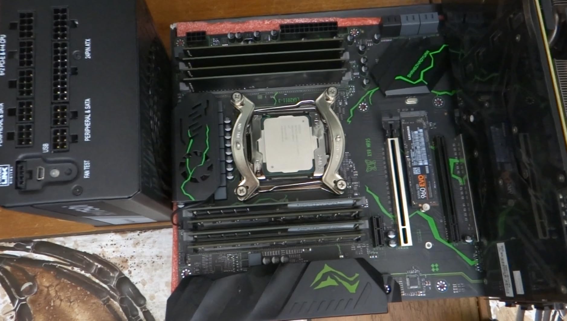 X99 Dual CPU Motherboard LGA 2011-3 Server Motherboard for Intel i7 5th/6th Gen Xeon E5 V3/V4 Series (E-ATX, 8*DDR4 ECC Max 256G, 2*NVME M.2, 2*Gb LAN, SATA 3.0, PCIe 3.0) Customer Review X99 Dual CPU Motherboard LGA 2011-3 Server Motherboard for Intel i7 5th/6th Gen Xeon E5 V3/V4 Series (E-ATX, 8*DDR4 ECC Max 256G, 2*NVME M.2, 2*Gb LAN, SATA 3.0, PCIe 3.0) - Customer Photo 1