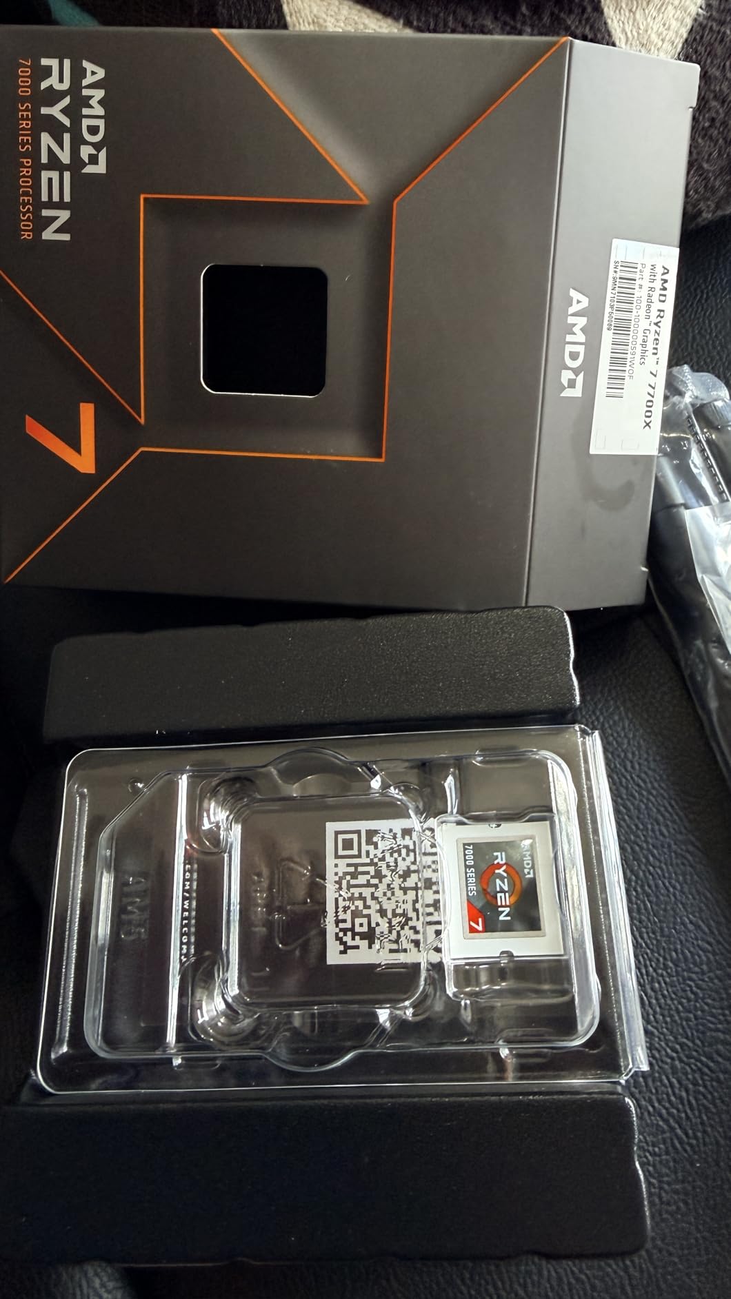 AMD Ryzen 7 7700X 8-Core, 16-Thread Unlocked Desktop Processor - Customer Photo 1