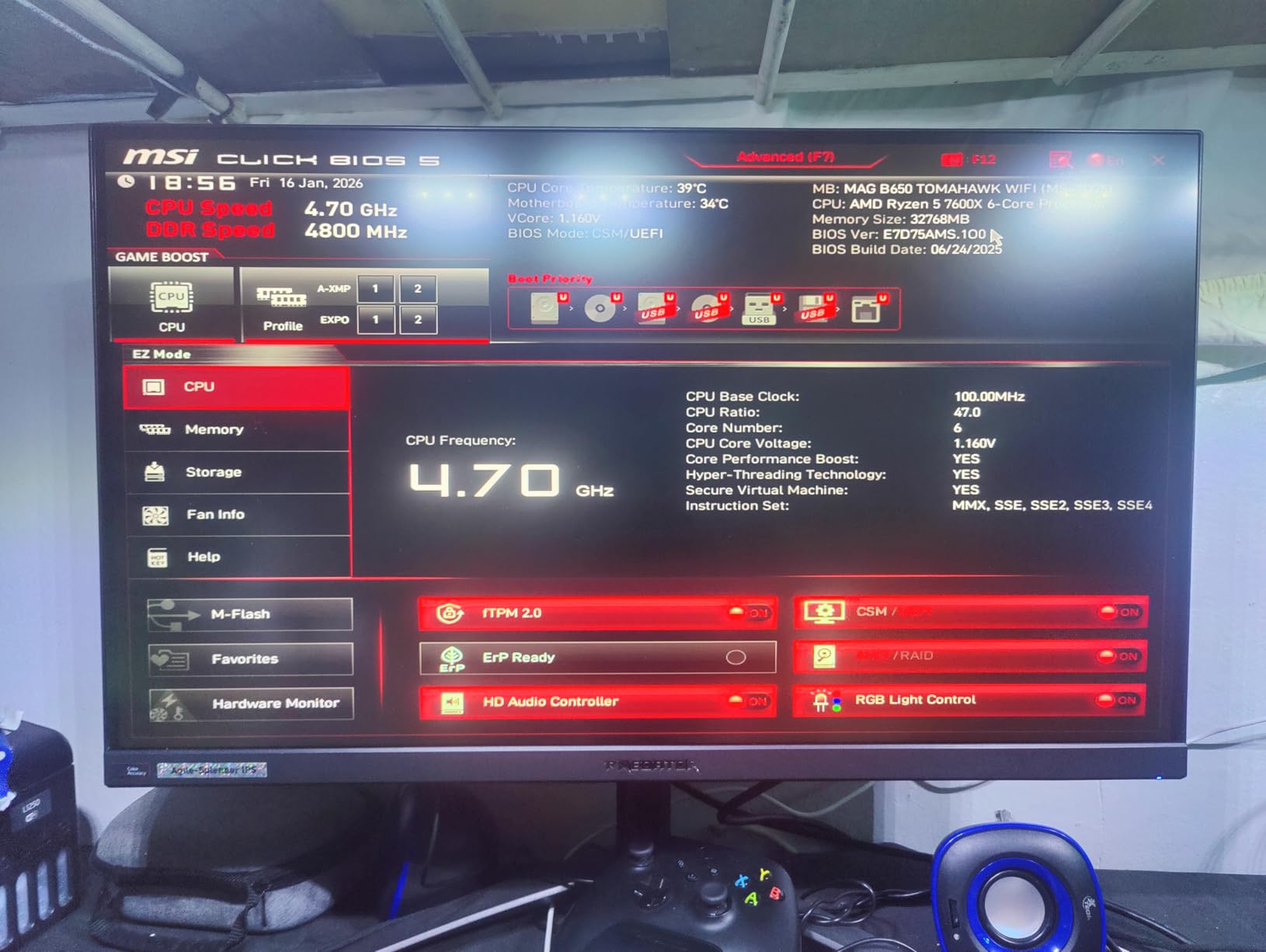 AMD Ryzen 5 7600X 6-Core, 12-Thread Unlocked Desktop Processor Customer Review AMD Ryzen 5 7600X 6-Core, 12-Thread Unlocked Desktop Processor - Customer Photo 1