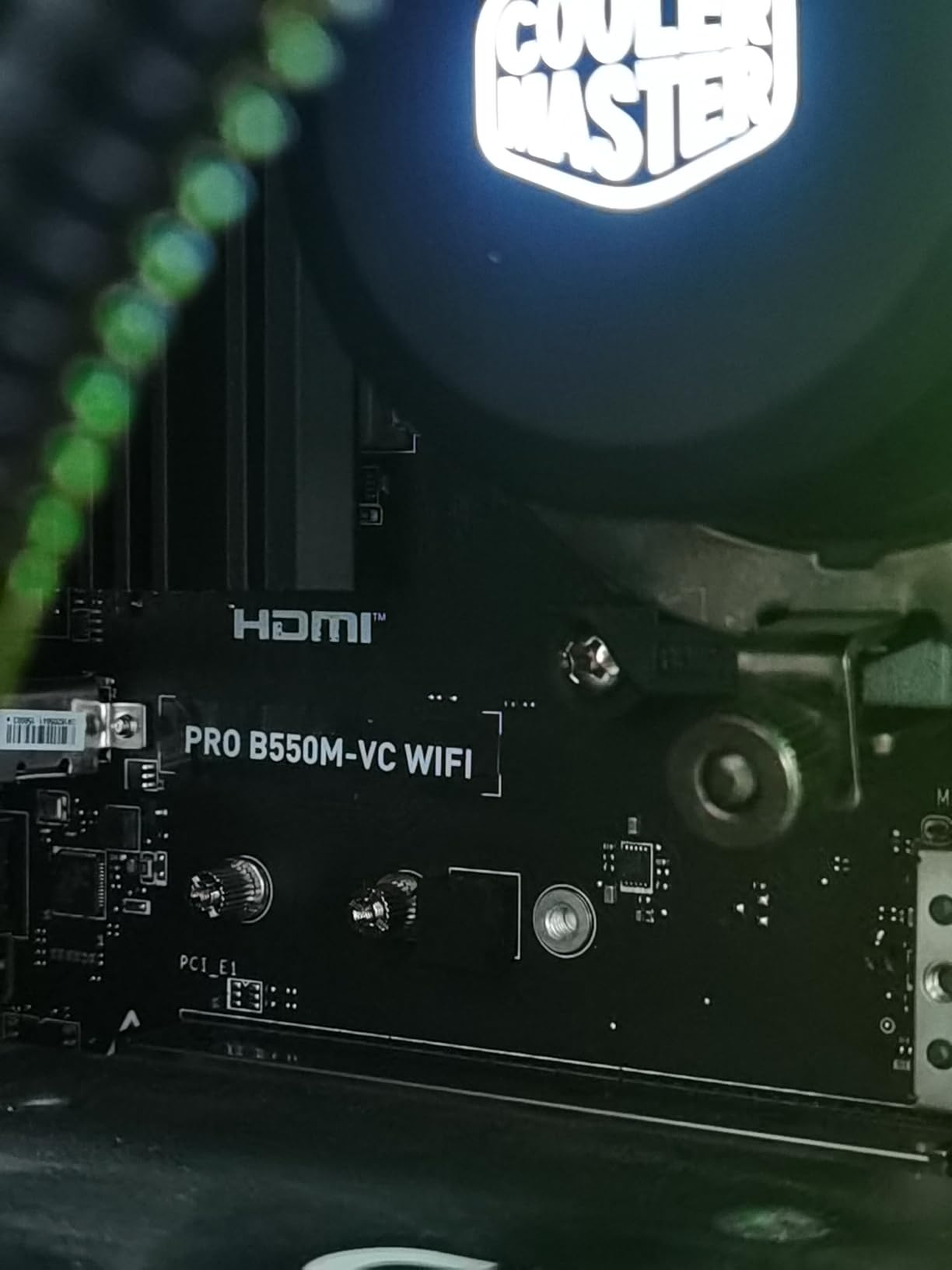 MSI PRO B550M-VC WiFi ProSeries Motherboard (AMD Ryzen 5000 Series, AM4, DDR4, PCIe 4.0, SATA 6Gb/s, M.2, USB 3.2 Gen 2, HDMI/DP, Wi-Fi 6E, Bluetooth 5.2, mATX) Customer Review MSI PRO B550M-VC WiFi ProSeries Motherboard (AMD Ryzen 5000 Series, AM4, DDR4, PCIe 4.0, SATA 6Gb/s, M.2, USB 3.2 Gen 2, HDMI/DP, Wi-Fi 6E, Bluetooth 5.2, mATX) - Customer Photo 3