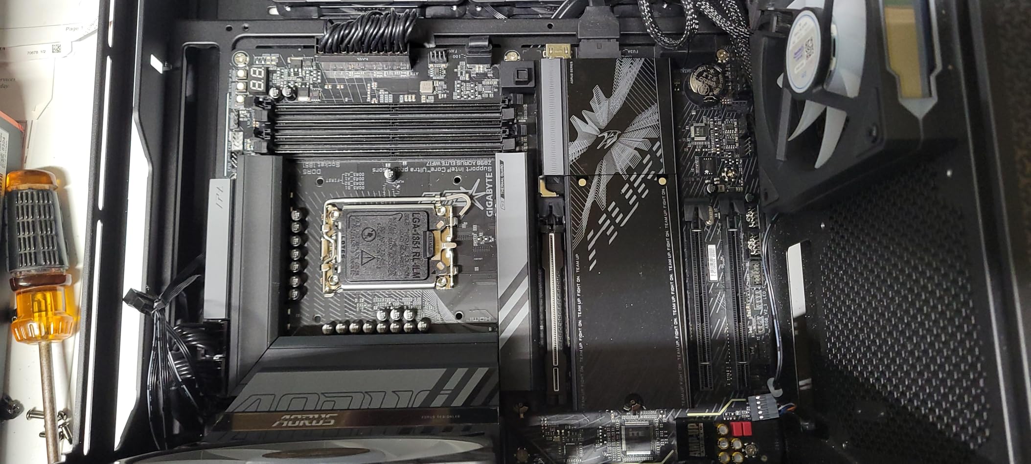 GIGABYTE Z790 AORUS Elite AX (LGA 1700/ Intel Z790/ ATX/ DDR5/ Quad M.2/ PCIe 5.0/ USB 3.2 Gen2X2 Type-C/Intel WiFi 6E/ 2.5GbE LAN/Q-Flash Plus/PCIe EZ-Latch/Gaming Motherboard) - Customer Photo 3