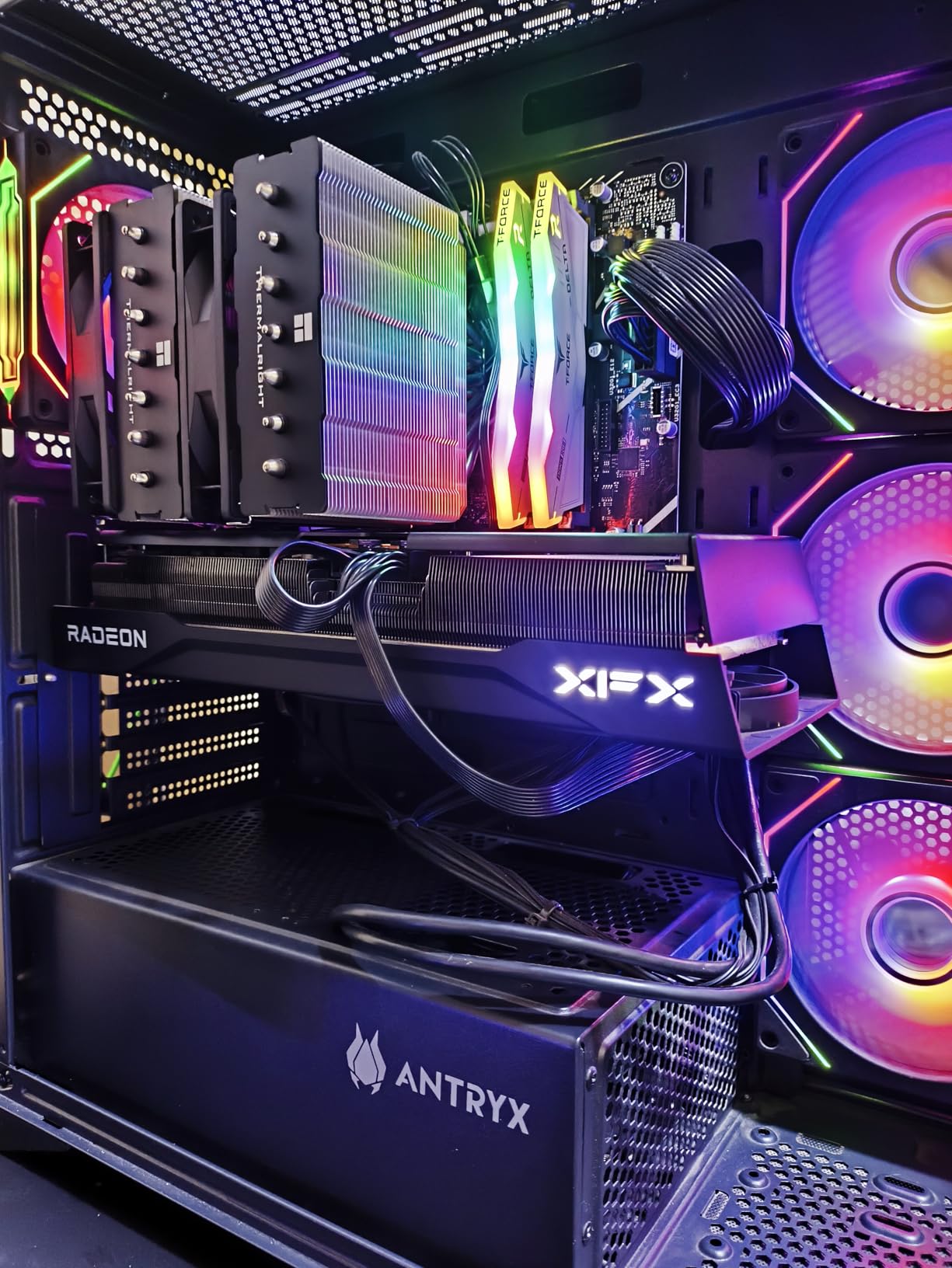 Thermalright Phantom Spirit 120SE CPU Air Cooler, 7 Heat Pipes CPU Cooler,Dual 120mm TL-C12B V2 PWM Fans, AGHP 4.0 Technology,S-FDB Bearing, for AM4/AM5/Intel lga1851/1700/1150/1151/1200, PC Cooling - Customer Photo 0