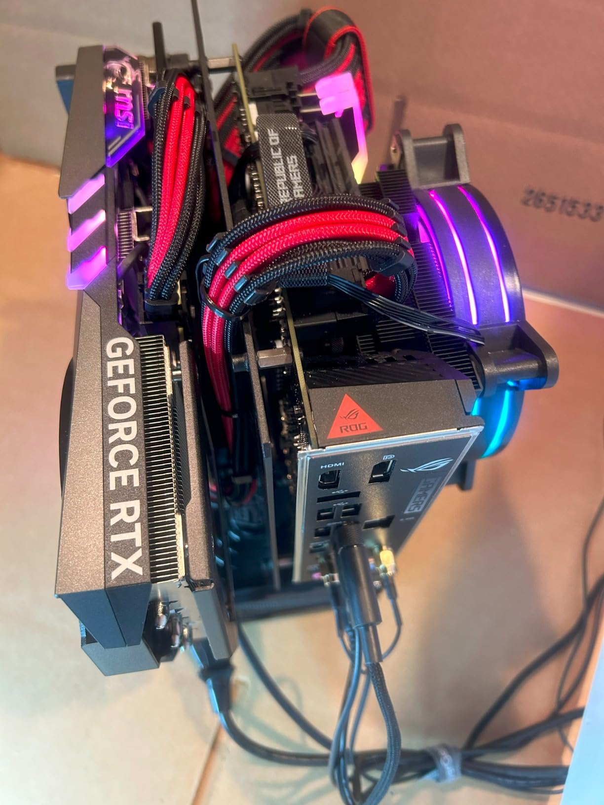 ASUS ROG Strix B760-I Gaming WiFi Intel B760(13th and 12th Gen)LGA 1700 mini-ITX motherboard,8 + 1 power stages,DDR5 up to 7600 MT/s, PCIe 5.0,2xM.2 slots,WiFi 6E,USB 3.2 Gen 2x2 Type-C,Aura Sync RGB Customer Review ASUS ROG Strix B760-I Gaming WiFi Intel B760(13th and 12th Gen)LGA 1700 mini-ITX motherboard,8 + 1 power stages,DDR5 up to 7600 MT/s, PCIe 5.0,2xM.2 slots,WiFi 6E,USB 3.2 Gen 2x2 Type-C,Aura Sync RGB - Customer Photo 2