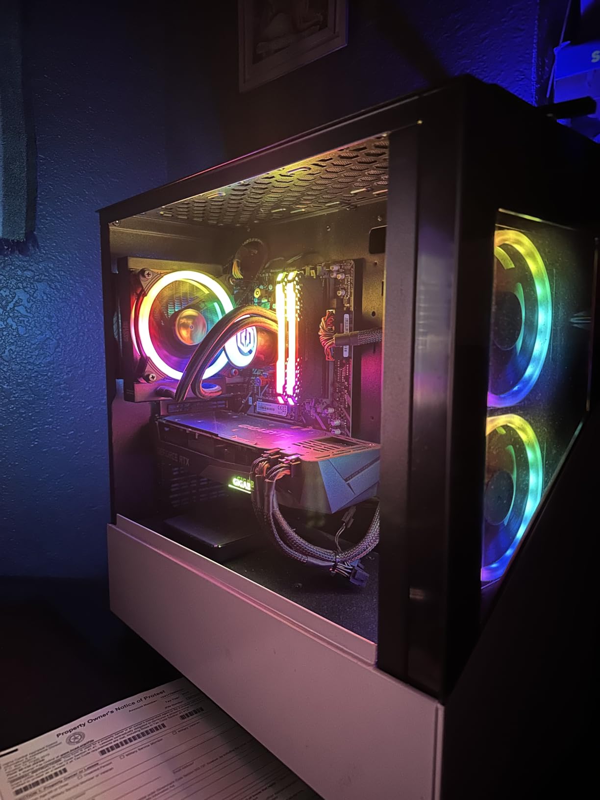 CORSAIR VENGEANCE RGB DDR5 RAM 32GB (2x16GB) 6400MHz CL36-48-48-104 1.35V Intel XMP 3.0 Desktop Computer Memory - Black (CMH32GX5M2B6400C36) - Customer Photo 1