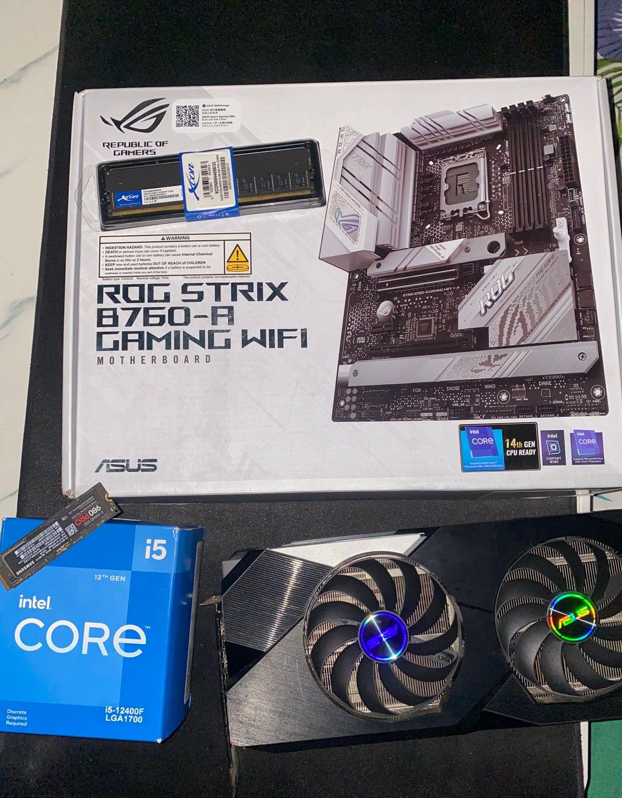 ASUS TUF GAMING B760-PLUS WIFI Intel B760 LGA 1700 ATX motherboard, Ready for 14th, 13th & 12th Gen Intel Core CPU, 12+1+1 Stages, PCIe 5.0, 3x M.2, DDR5, 2.5G, USB 3.2 Type-C, Thunderbolt 4, USB4 - Customer Photo 1