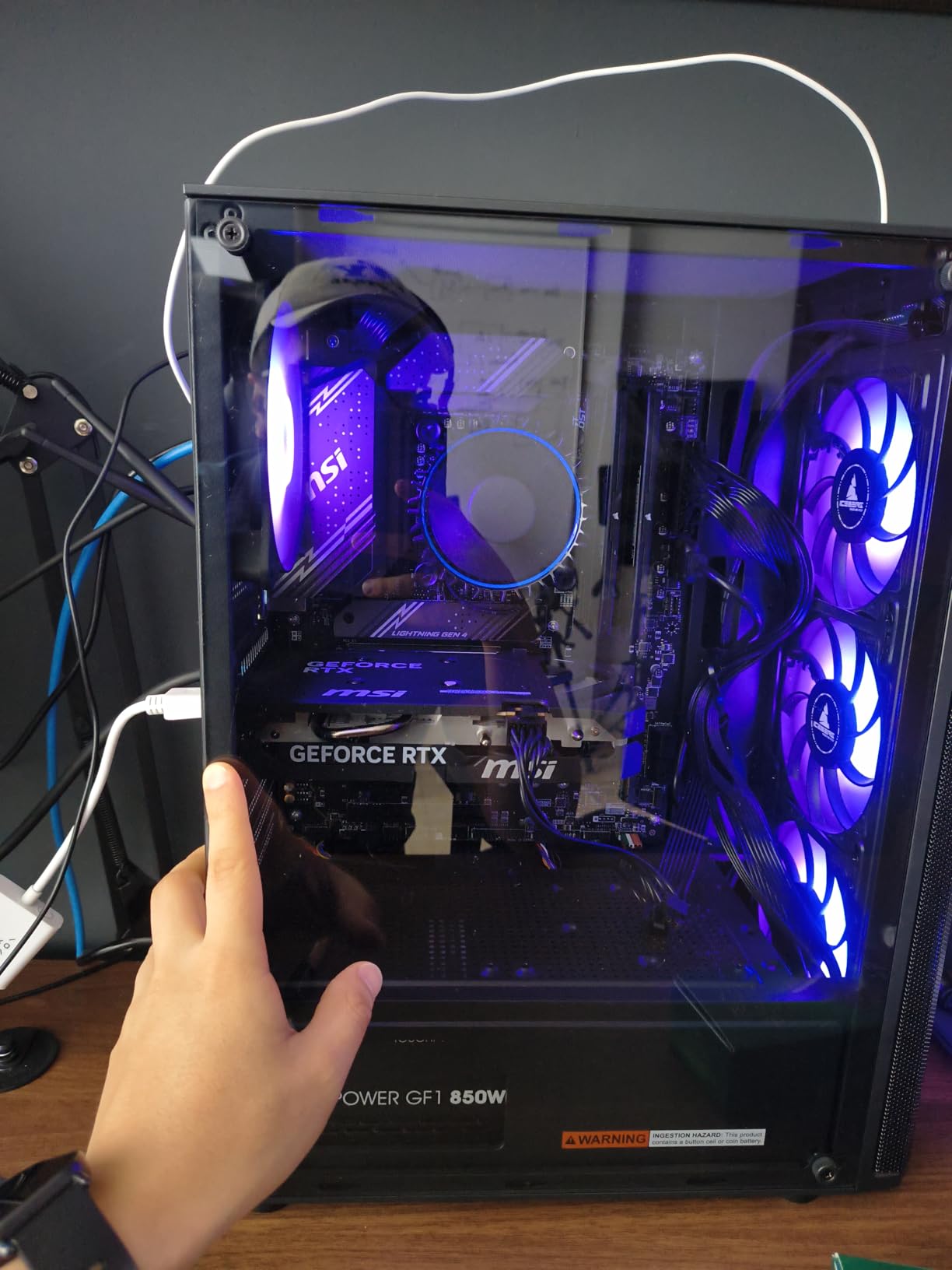 MSI B760 Gaming Plus WiFi Gaming Motherboard (Supports 12th/13th/14th Gen Intel Processors, LGA 1700, DDR5, PCIe 4.0, M.2, 2.5Gbps LAN, USB 3.2 Gen2, HDMI/DP, Wi-Fi 6E, Bluetooth 5.3, ATX) - Customer Photo 1