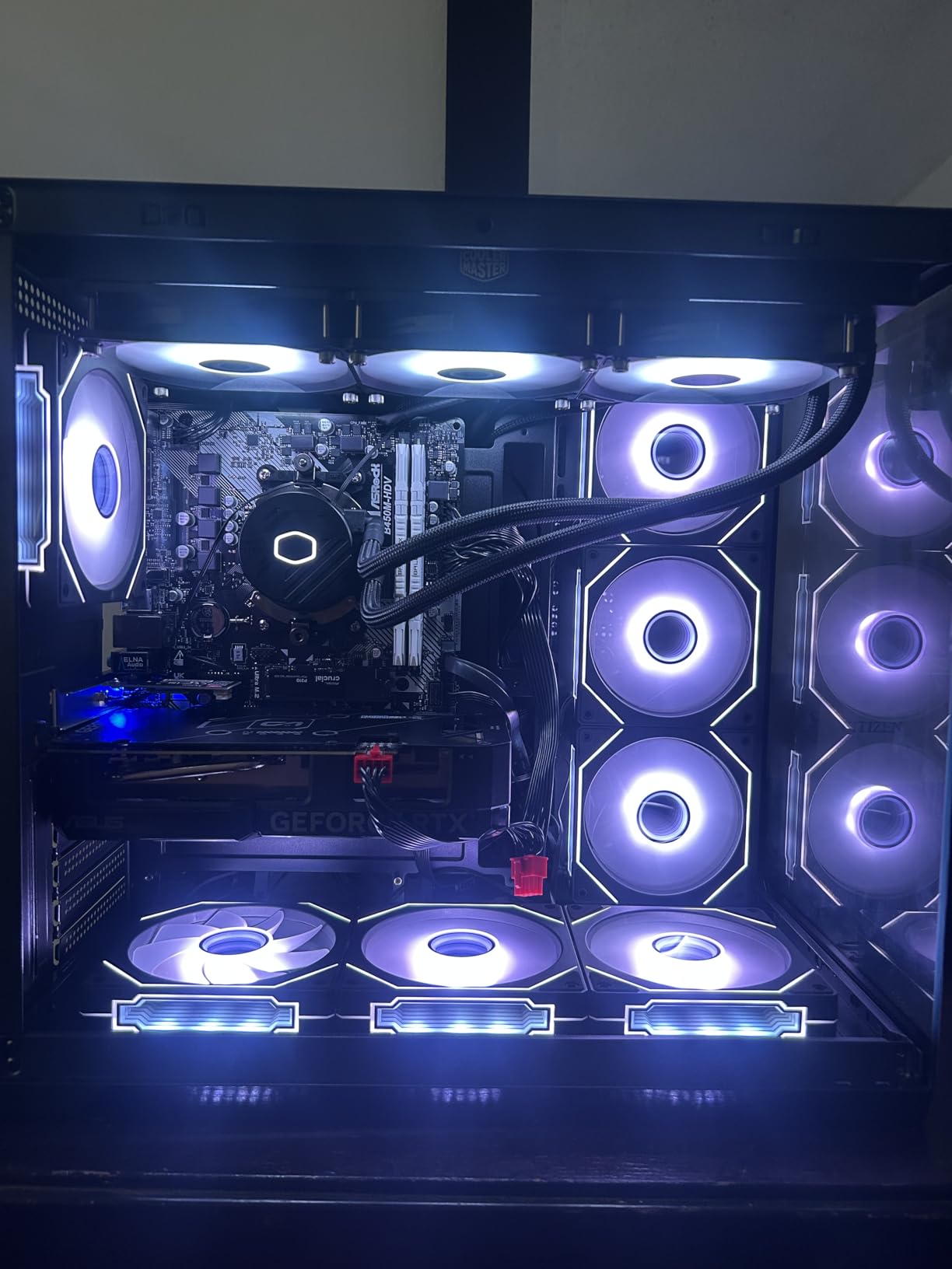 Cooler Master MasterLiquid 360L Core 360mm Close-Loop AIO Liquid Cooler, ARGB Sync, Gen S Coldplate Pump, 120mm PWM, CryoFuze 14W/mK, AMD Ryzen AM5/AM4, Intel LGA1700/1200 (MLW-D36M-A18PZ-R1) , Black - Customer Photo 2