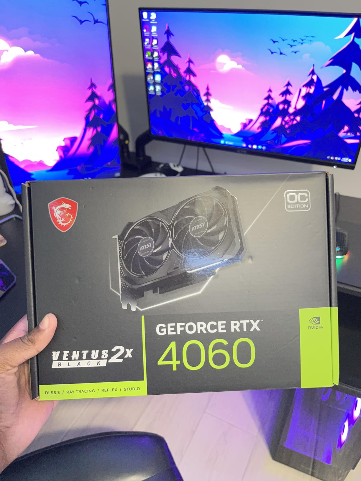 MSI GeForce RTX 4060 Ventus 2X Black 8G OC Gaming Graphics Card - 8GB GDDR6X, PCI Express Gen 4, 128-bit, 3X DP v 1.4a, HDMI 2.1a (Supports 4K & 8K HDR) Customer Review MSI GeForce RTX 4060 Ventus 2X Black 8G OC Gaming Graphics Card - 8GB GDDR6X, PCI Express Gen 4, 128-bit, 3X DP v 1.4a, HDMI 2.1a (Supports 4K & 8K HDR) - Customer Photo 2