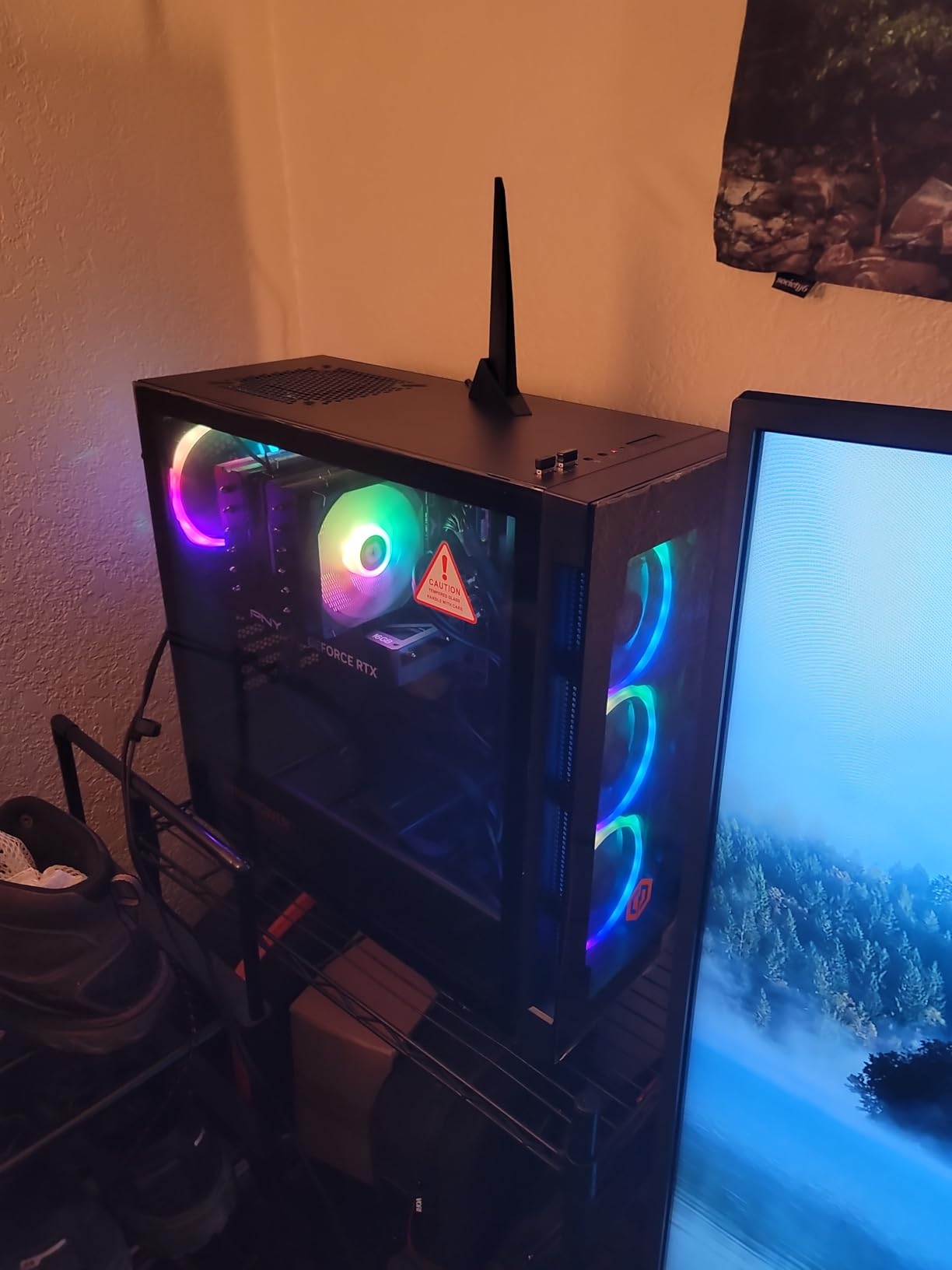 CYBERPOWERPC Gamer Xtreme VR Gaming PC, Intel Core i7-13700F 2.1GHz, GeForce RTX 4060 Ti 16GB, 16GB DDR5, 1TB NVMe SSD, Wi-Fi Ready & Windows 11 Home (GXiVR8040A14) - Customer Photo 2