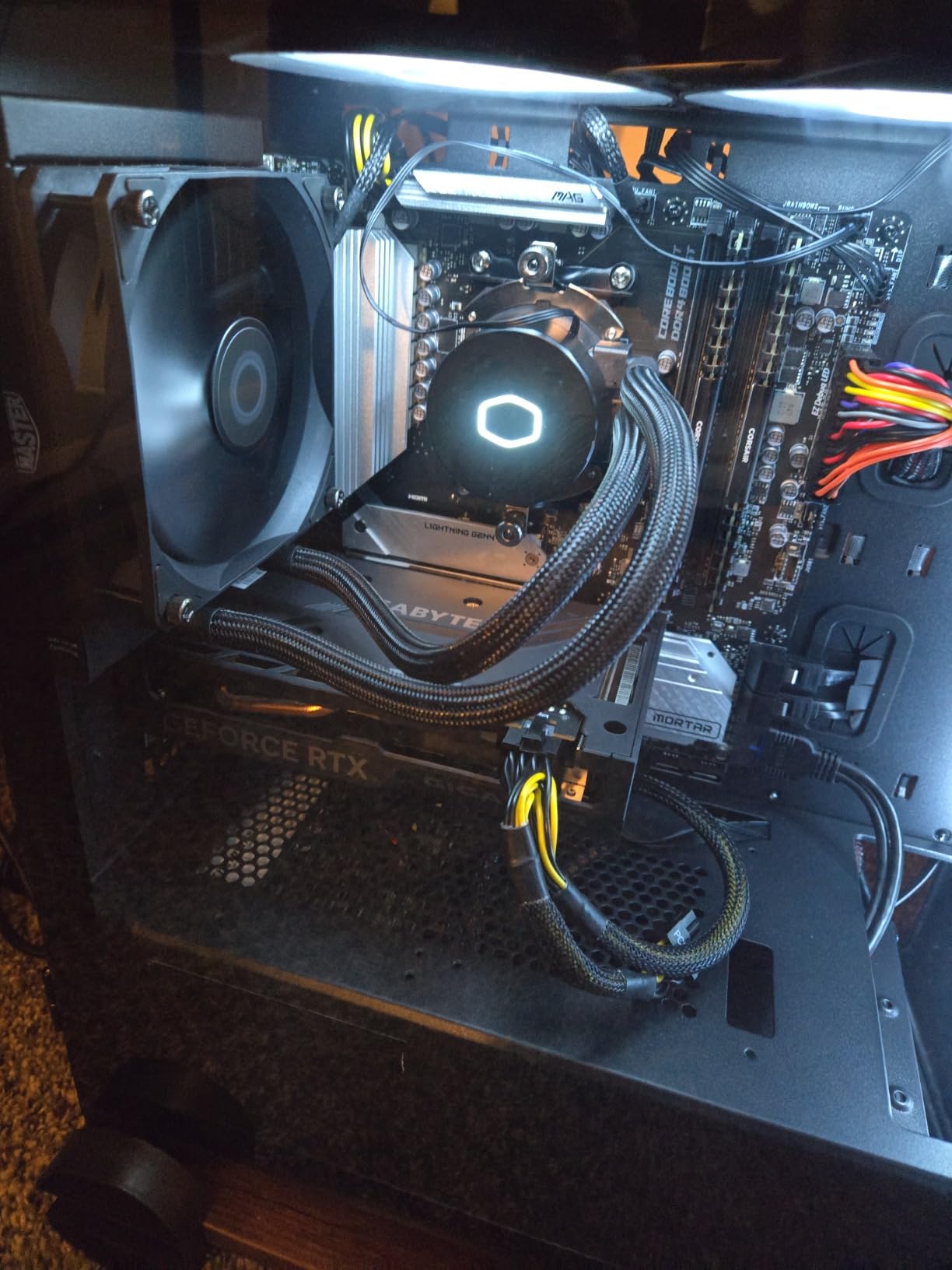 Cooler Master 120L Core Close-Loop AIO Liquid Cooler, R7|i5, Gen S Dual Chamber Pump, White Pump Lighting, 120 Radiator, PWM Fan, AMD Ryzen AM5|4, Intel LGA 1851|1700 Platform Customer Review Cooler Master 120L Core Close-Loop AIO Liquid Cooler, R7|i5, Gen S Dual Chamber Pump, White Pump Lighting, 120 Radiator, PWM Fan, AMD Ryzen AM5|4, Intel LGA 1851|1700 Platform - Customer Photo 3