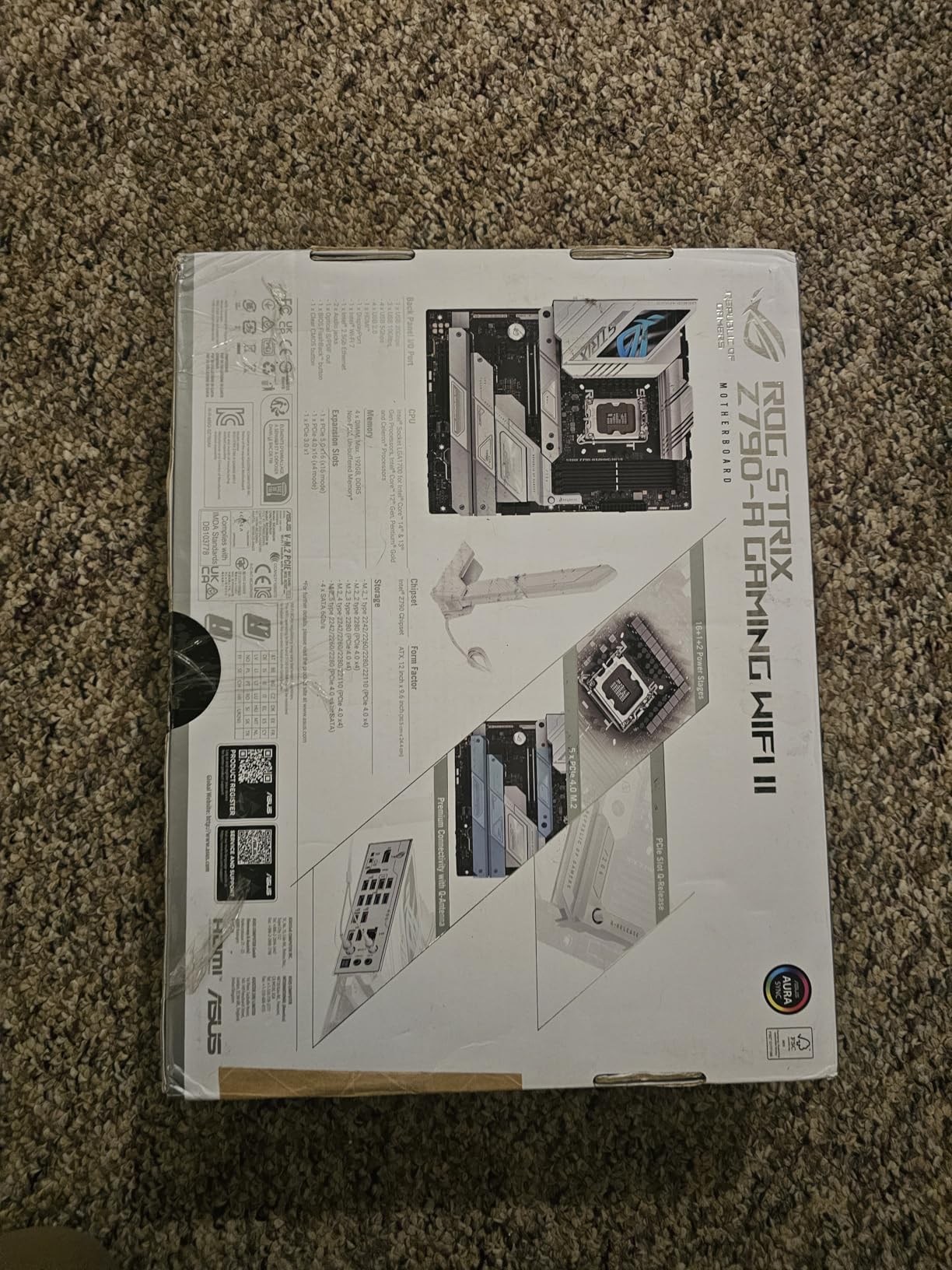 ASUS ROG Strix Z790-A Gaming WiFi II (WiFI 7) LGA 1700(Intel 14th & 13th & 12th Gen) ATX gaming motherboard(DDR5,5X M.2 slots,PCIe 5.0 x16,front-panel USB connector with PD 3.0 up to 30W) Customer Review ASUS ROG Strix Z790-A Gaming WiFi II (WiFI 7) LGA 1700(Intel 14th & 13th & 12th Gen) ATX gaming motherboard(DDR5,5X M.2 slots,PCIe 5.0 x16,front-panel USB connector with PD 3.0 up to 30W) - Customer Photo 4