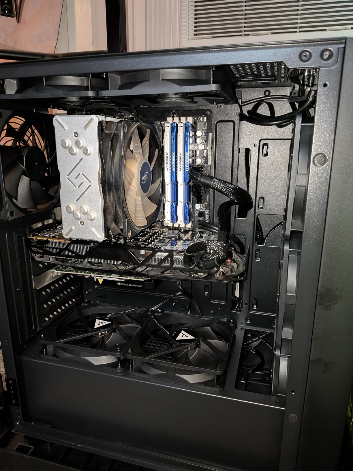 DARKROCK EC2 Black ATX Mid Tower PC Case, Type-C Ready, Supports 50 Series Graphics Cards, Tempered Glass Side Panel, up to 8 x 120mm Cooling Fans & 1 x 360mm Radiator, 1 x Pre-Installed Fan Customer Review DARKROCK EC2 Black ATX Mid Tower PC Case, Type-C Ready, Supports 50 Series Graphics Cards, Tempered Glass Side Panel, up to 8 x 120mm Cooling Fans & 1 x 360mm Radiator, 1 x Pre-Installed Fan - Customer Photo 0