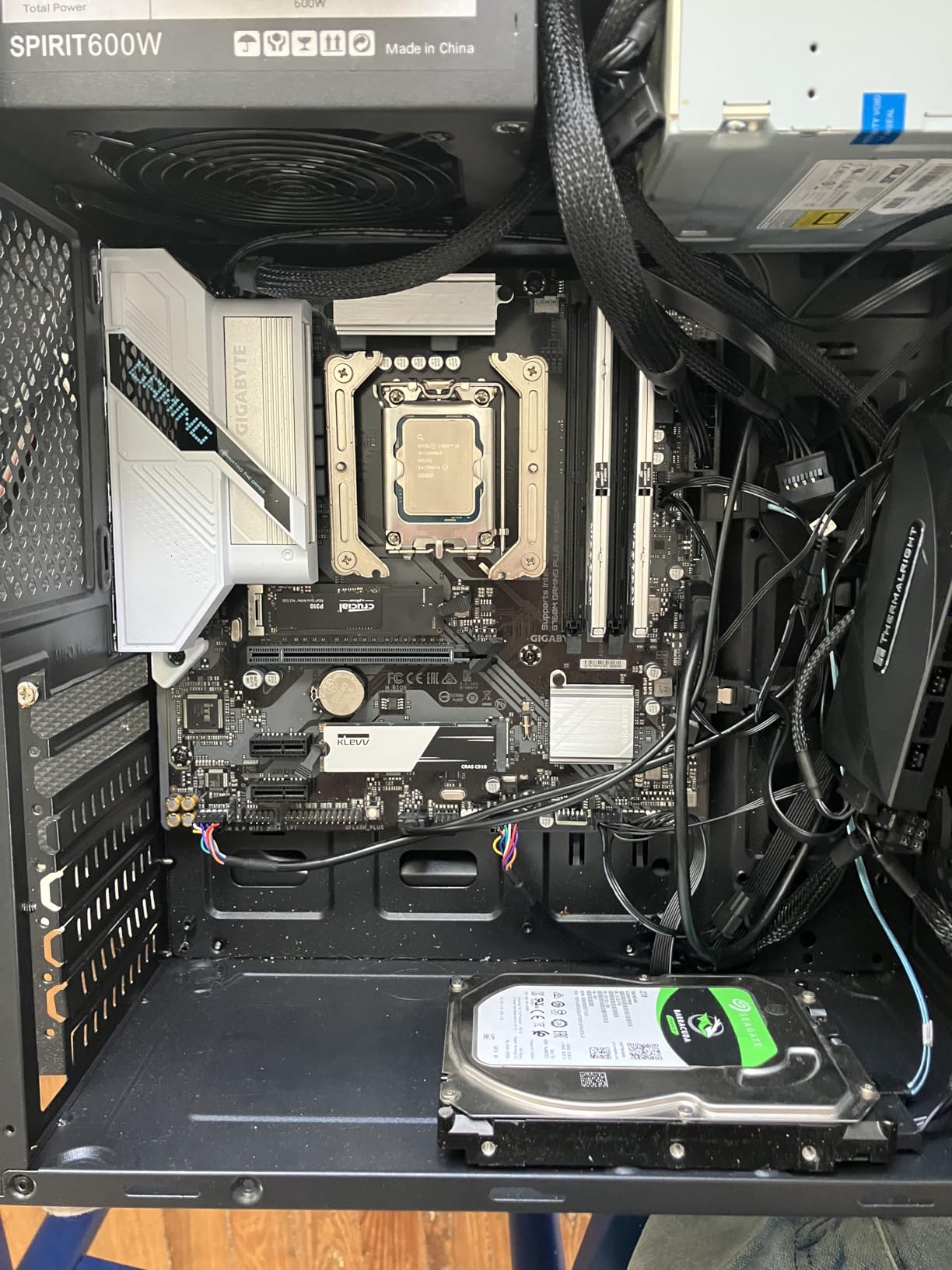 GIGABYTE B760M Gaming Plus WiFi DDR4 LGA 1700 Intel B760 M-ATX Motherboard, 2* M.2, PCIe 4.0, Front USB 3.2 Gen 1 Type-C, 6 GbE LAN, Q-Flash Plus, EZ-Latch - Customer Photo 1