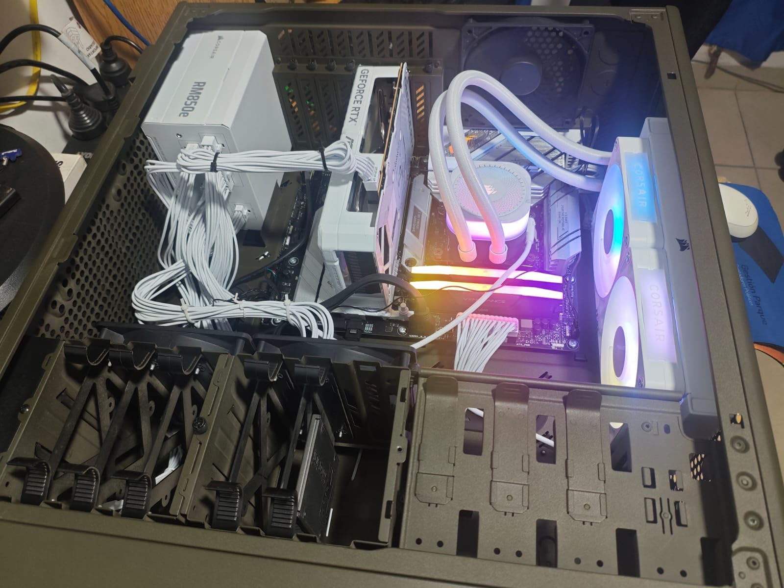 CORSAIR iCUE Link Titan 360 RX RGB Liquid CPU Cooler – 360mm AIO – Low-Noise – FlowDrive Cooling Engine – Intel LGA 1851/1700, AMD AM5/AM4 – 3X RX120 RGB Fans – iCUE Link System Hub Included – Black - Customer Photo 3