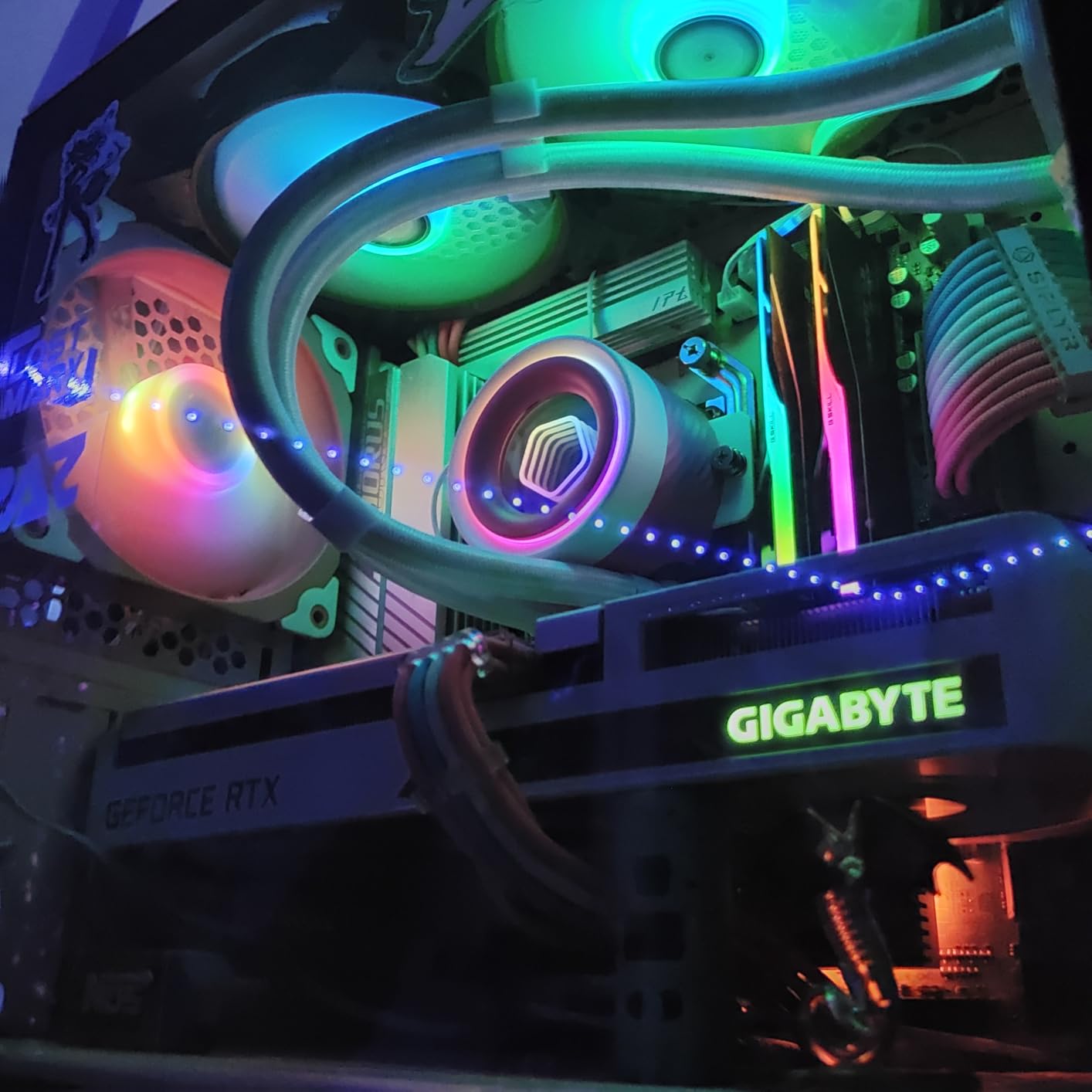 ID-COOLING FX360 INF 360mm Liquid CPU Cooler, AIO Cooler with ARGB Infinity Mirror Effect, 3x120mm Daisy-Chained Fans Low-Noise Operating 27.2dB(A) Max., Intel LGA1851/1700/1200/115X & AMD AM5/AM4 Customer Review ID-COOLING FX360 INF 360mm Liquid CPU Cooler, AIO Cooler with ARGB Infinity Mirror Effect, 3x120mm Daisy-Chained Fans Low-Noise Operating 27.2dB(A) Max., Intel LGA1851/1700/1200/115X & AMD AM5/AM4 - Customer Photo 1