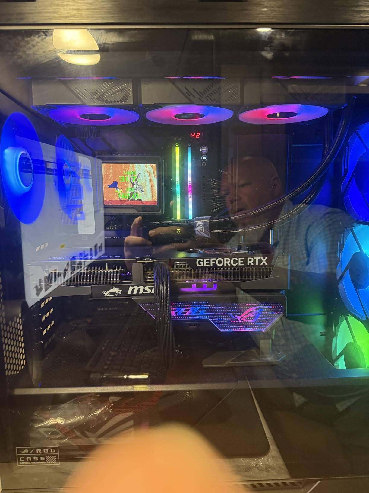 ASUS ROG RYUJIN III 360 ARGB EXTREME all-in-one AIO CPU liquid cooler, AMD Ryzen 9000 & Intel Core Ultra Ready, Asetek Gen8 V2 pump; high airflow static pressure magnetic fans; customizable 3.5