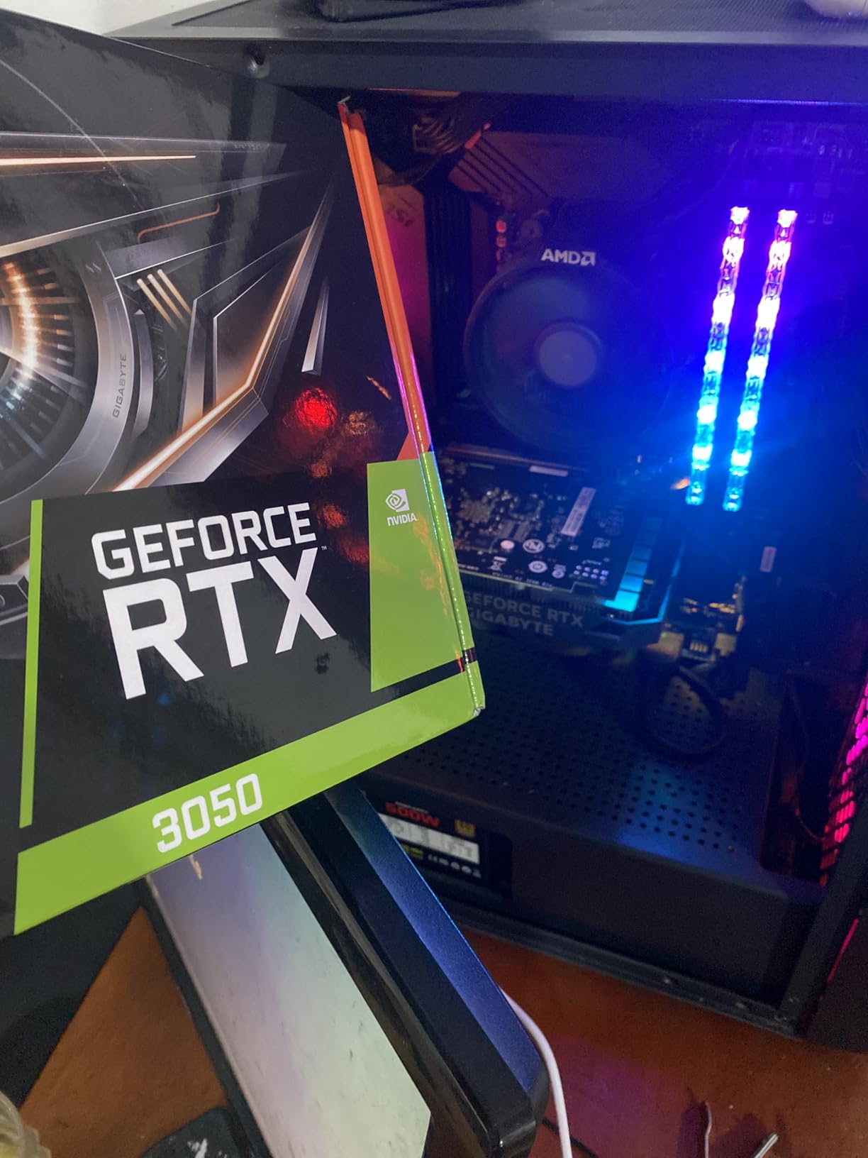 GIGABYTE GeForce RTX 3050 WINDFORCE OC V2 6G Graphics Card, 2X WINDFORCE Fans, 6GB GDDR6 96-bit GDDR6, GV-N3050WF2OCV2-6GD Graphics Card - Customer Photo 1