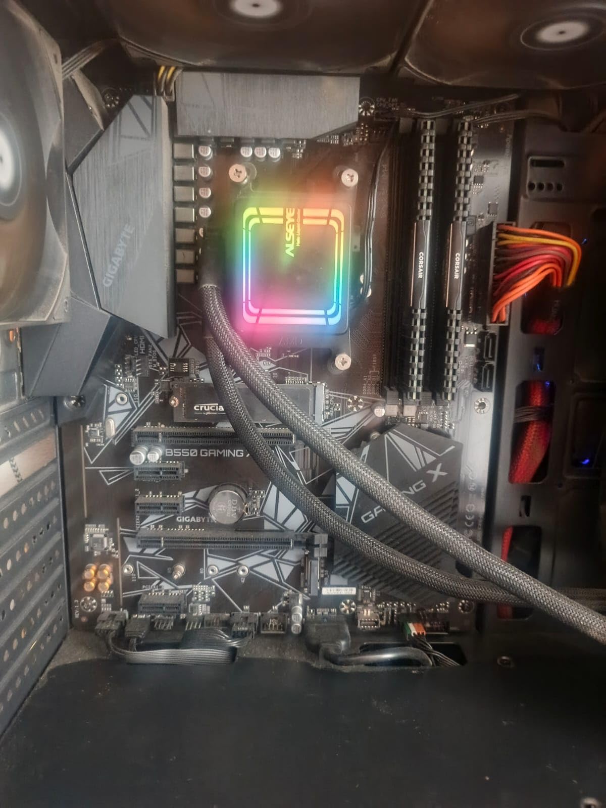 GIGABYTE B550 Eagle WIFI6 Motherboard, Supports AMD AM4 Ryzen 5000 Processors, ATX, DDR4, 2X M.2, PCIe 4.0, WIFI6, 1GbE LAN, EZ-Latch Customer Review GIGABYTE B550 Eagle WIFI6 Motherboard, Supports AMD AM4 Ryzen 5000 Processors, ATX, DDR4, 2X M.2, PCIe 4.0, WIFI6, 1GbE LAN, EZ-Latch - Customer Photo 2