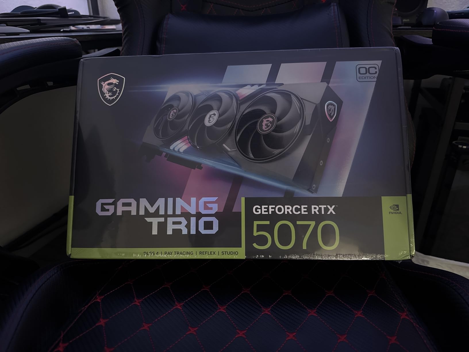 msi RTX 5070 12G Gaming Trio OC Graphics Card (12GB GDDR7, 192-bit, Extreme Performance: 2625 MHz, DisplayPort x3 2.1a, HDMI 2.1b, NVIDIA Blackwell Architecture) Customer Review msi RTX 5070 12G Gaming Trio OC Graphics Card (12GB GDDR7, 192-bit, Extreme Performance: 2625 MHz, DisplayPort x3 2.1a, HDMI 2.1b, NVIDIA Blackwell Architecture) - Customer Photo 3