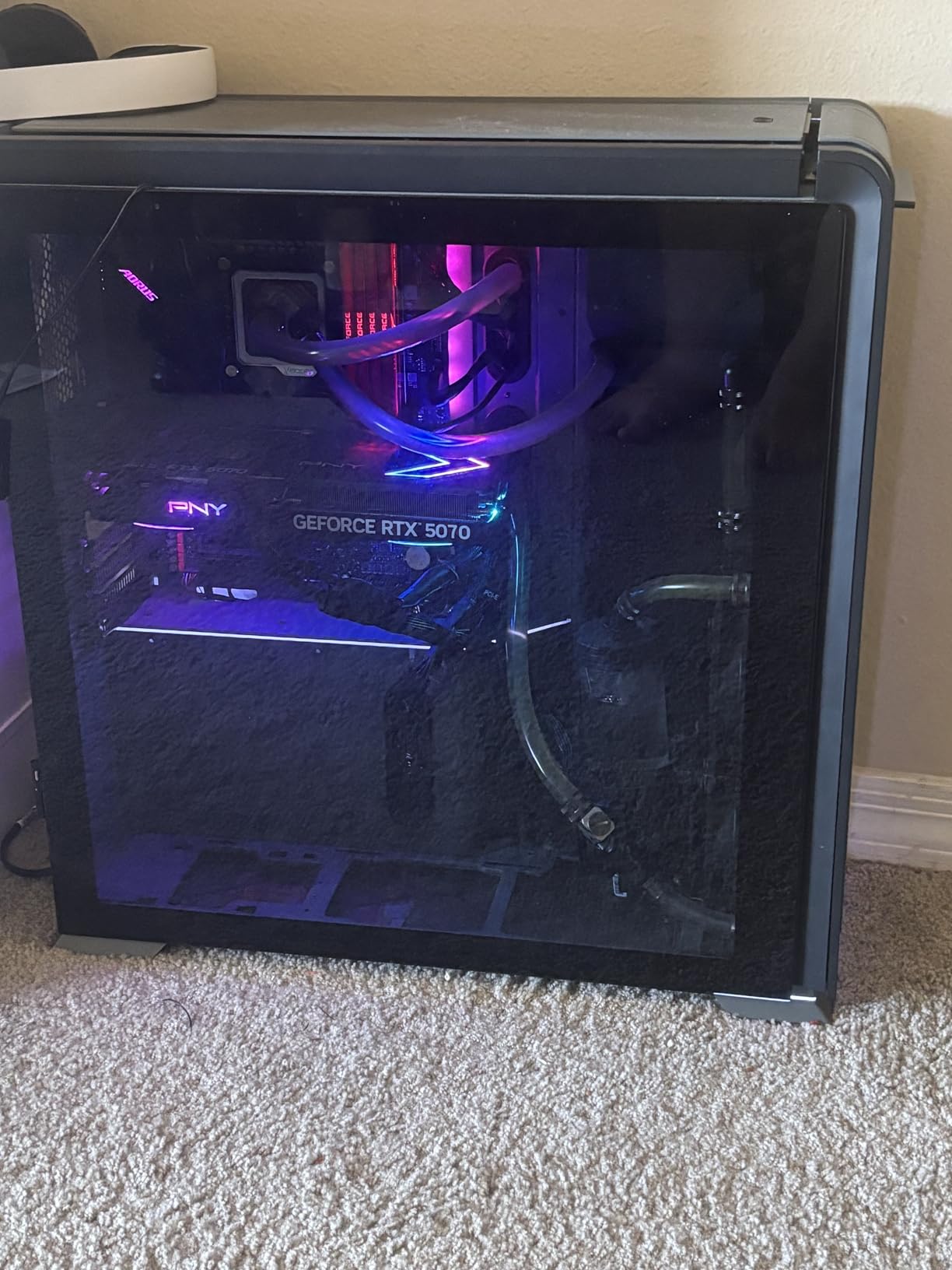 PNY NVIDIA GeForce RTX 5070 Epic-X ARGB OC Triple Fan Graphics Card (12GB GDDR7, 192-bit, Boost Speed: 2685 MHz, SFF-Ready, PCIe 5.0, DLSS 4) customer photo 1