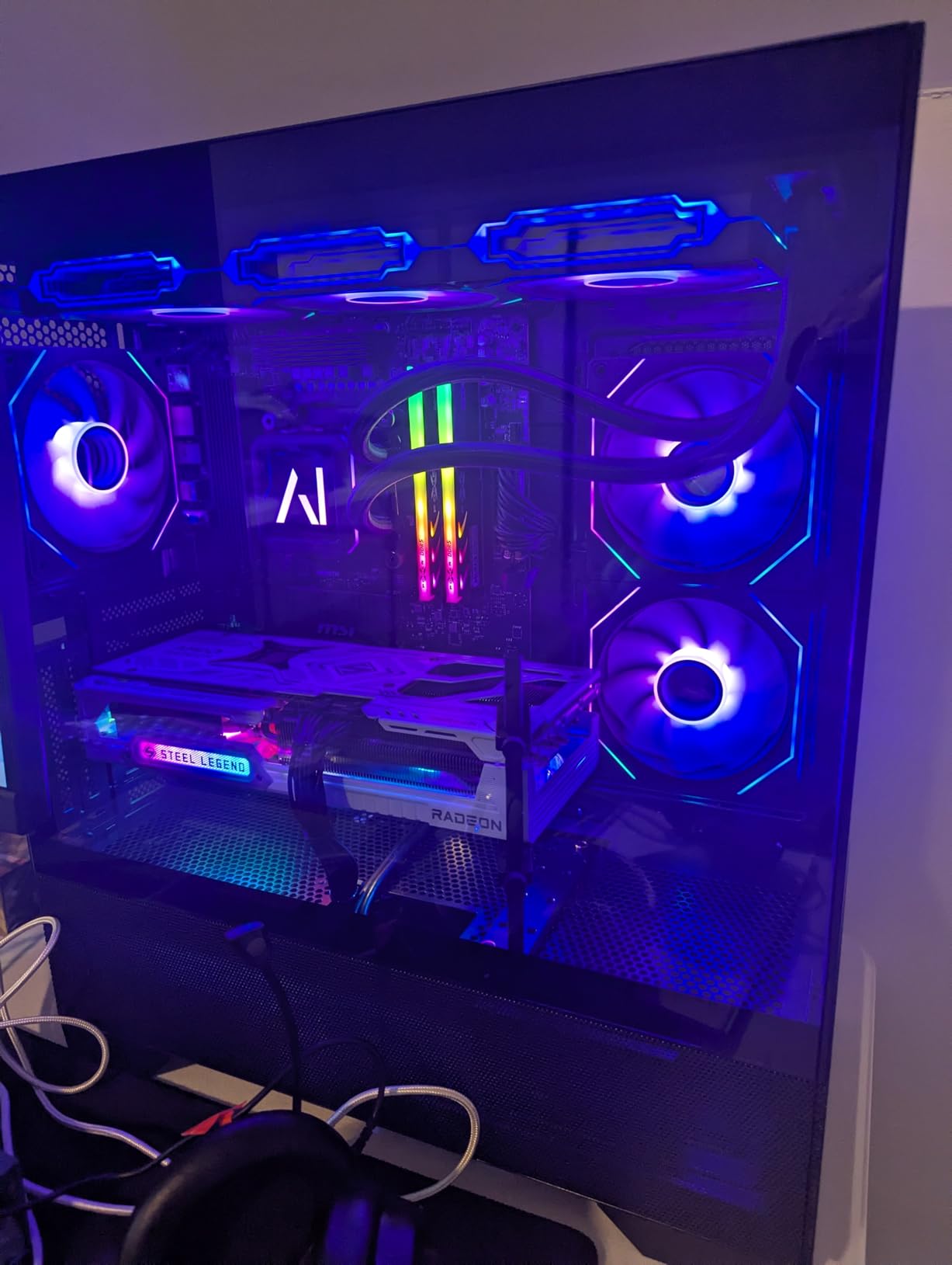 Andromeda Insights Galaxy V2 Gaming PC - AMD RX 9070 XT 16GB GDDR6 | Ryzen 7 9800X3D 4.7 GHz (5.2 GHz Turbo Boost) | 32GB DDR5 6000 | 2TB Gen4 SSD | 850W Gold PSU | ARGB Fans | Wi-Fi + BT | Win 11 - Customer Photo 1