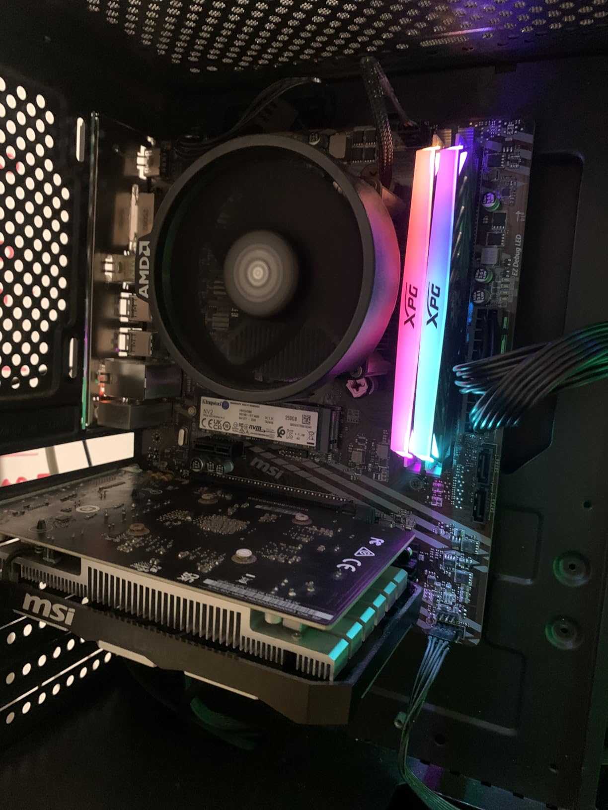 MSI A520M-A PRO V1 Gaming Motherboard (AMD Ryzen 5000, AM4, DDR4, PCIe 3.0, SATA 6Gb/s, M.2, USB 3.2 Gen 1, DVI/HDMI, Micro-ATX) - Customer Photo 1