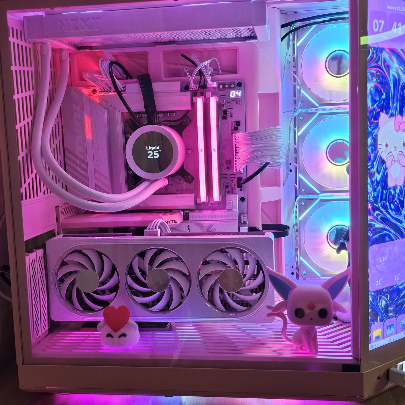 NZXT Kraken Core 360 RGB - AIO CPU Liquid Cooler - 360 mm Radiator - 360 mm Single-Frame Fan - Compatible with AMD® AM5/AM4 & Intel® LGA 1851/1700/1200/115X - Black - Customer Photo 2