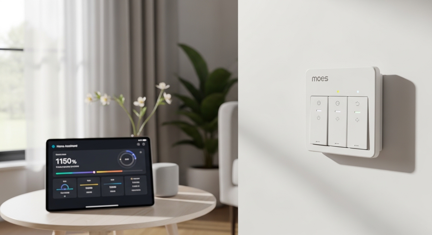 Moes 4 Gang Wireless Zigbee Scene Switch Review: Reliable Home Assistant Control