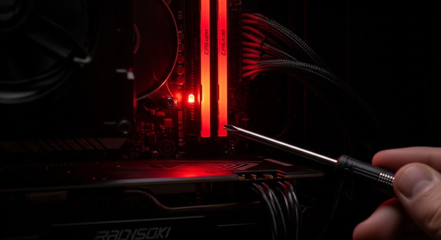 Red Light On Motherboard