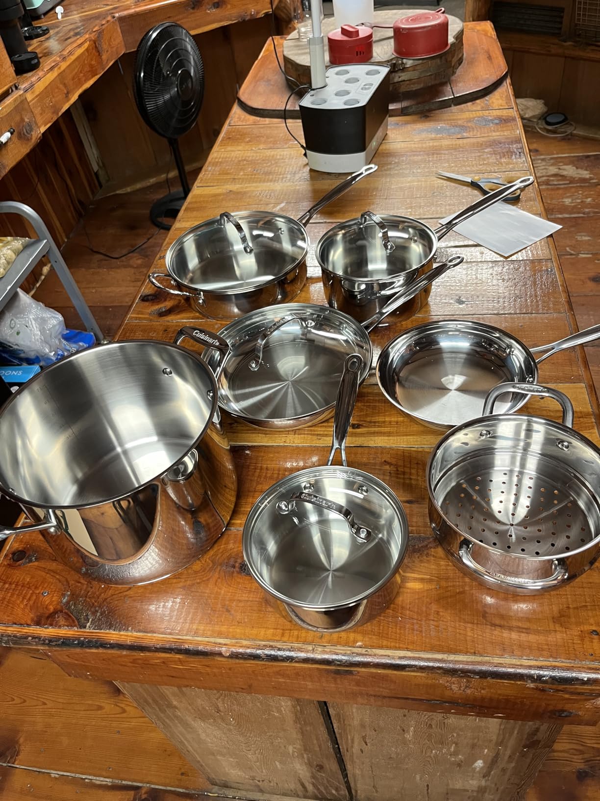 Cuisinart Chef's Classic 11-Piece Stainless Steel Pots and Pans Set, Aluminum Core, Dishwasher Safe customer photo 1