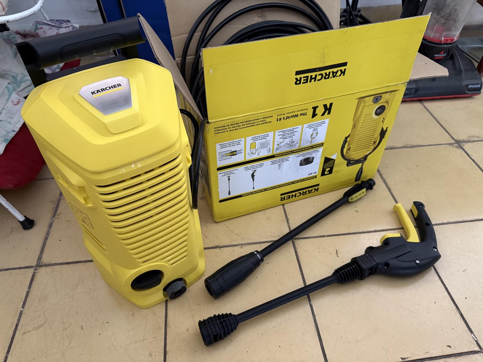 Kärcher Pressure Washer K1700, CETA Certified, 3 Spray Nozzles, Detergent Tank, for Cars, Driveways, Siding, Patios, 1.2 max. GPM customer photo 1