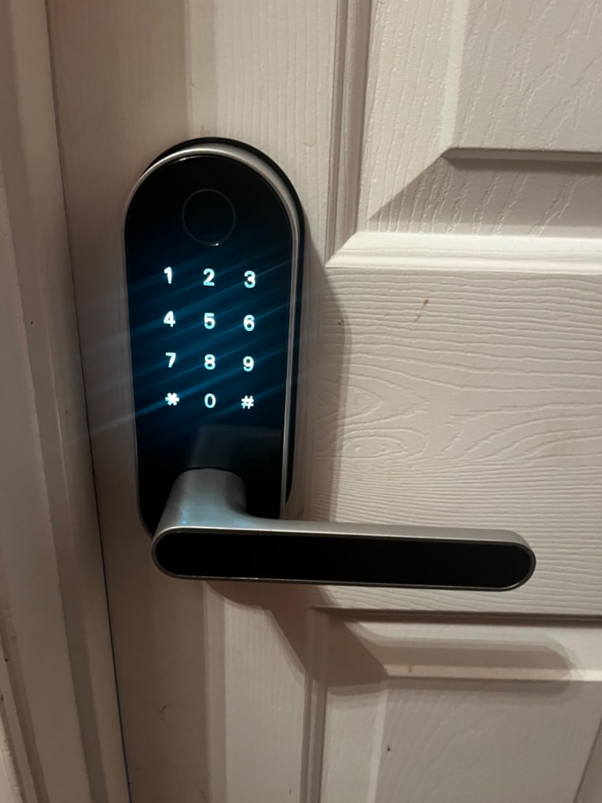 Fingerprint Smart Door Lock with Handle & Keypad – No More Lost Keys, Keyless Entry & Remote Access for Home, Kids, Airbnb & Rental Property, DIY Install, Alexa & Google Compatible customer photo 2