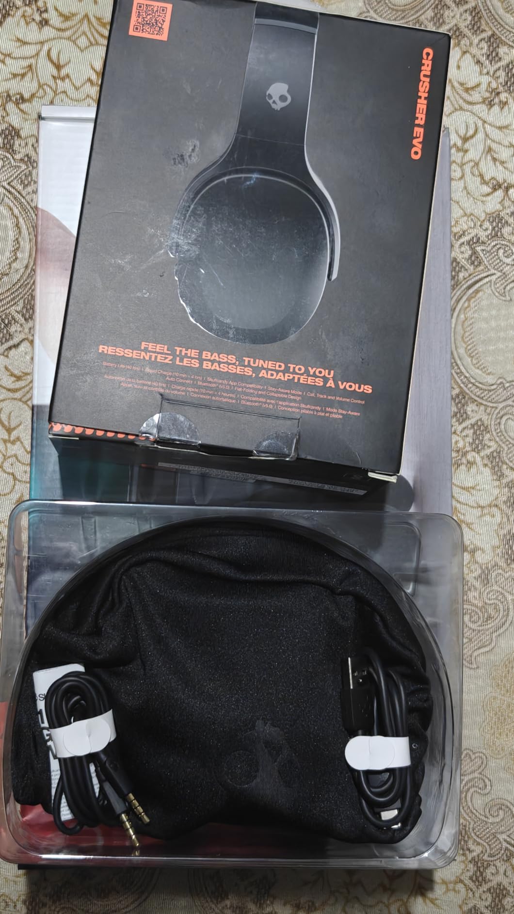 Skullcandy Crusher Evo Wireless Multi-Sensory Bass Headphones - True Black customer photo 1