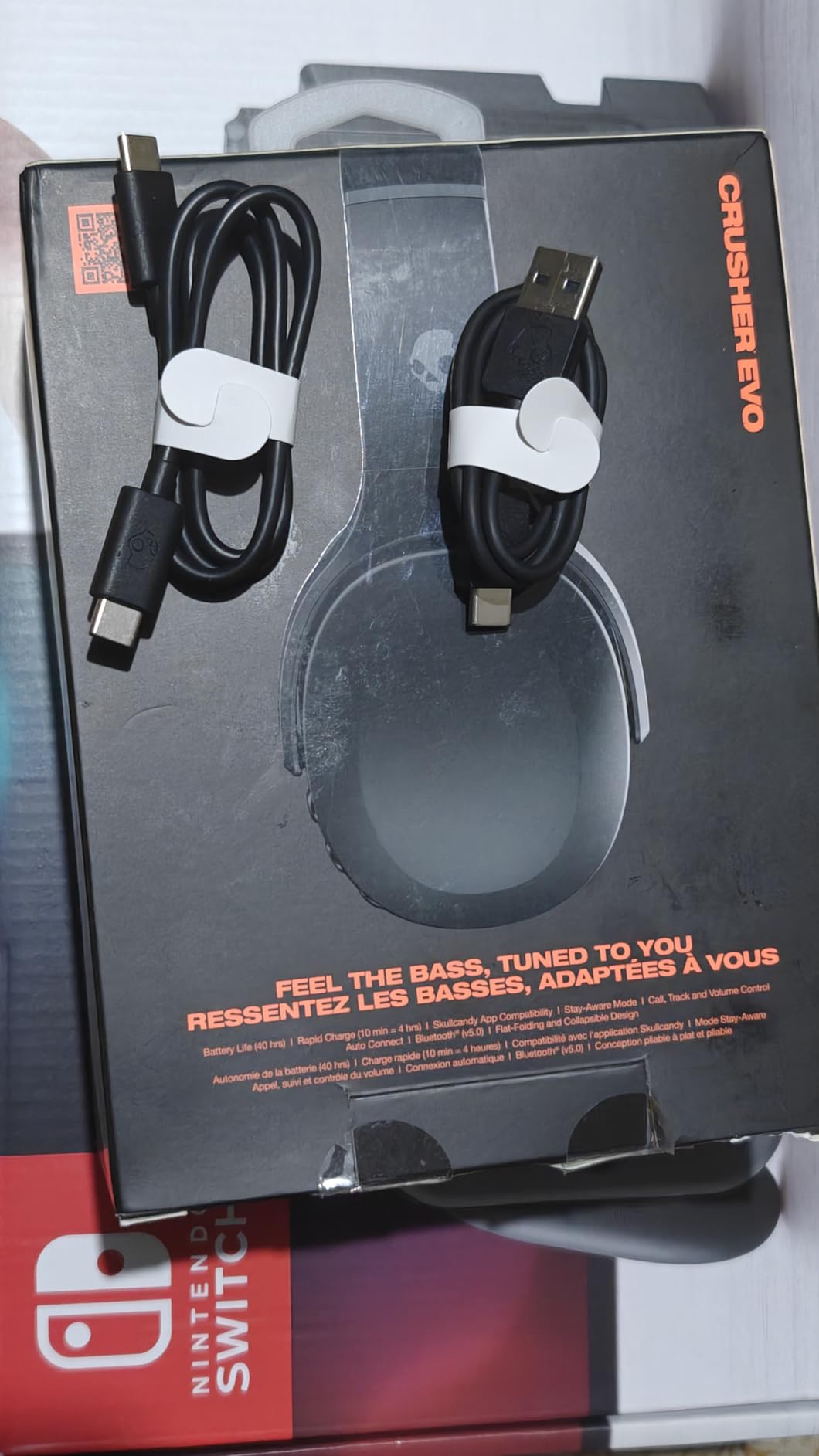Skullcandy Crusher Evo Wireless Multi-Sensory Bass Headphones - True Black customer photo 2