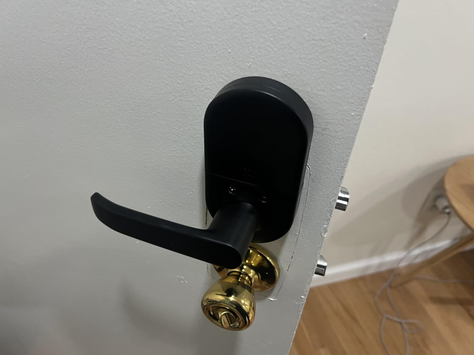 Smart Door Handle Lock with Keypad, Yamiry Fingerprint Knob for Front Door customer photo 2