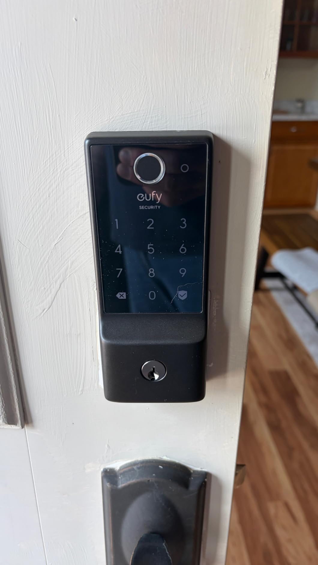 eufy Security Smart Lock C220, Fingerprint Keyless Entry Door Lock | Built-in Wi-Fi, App Remote Control, Up to 8-Month Battery, Front Door Smart Lock Deadbolt, IP53 Waterproof, BHMA Grade 3 customer photo 1