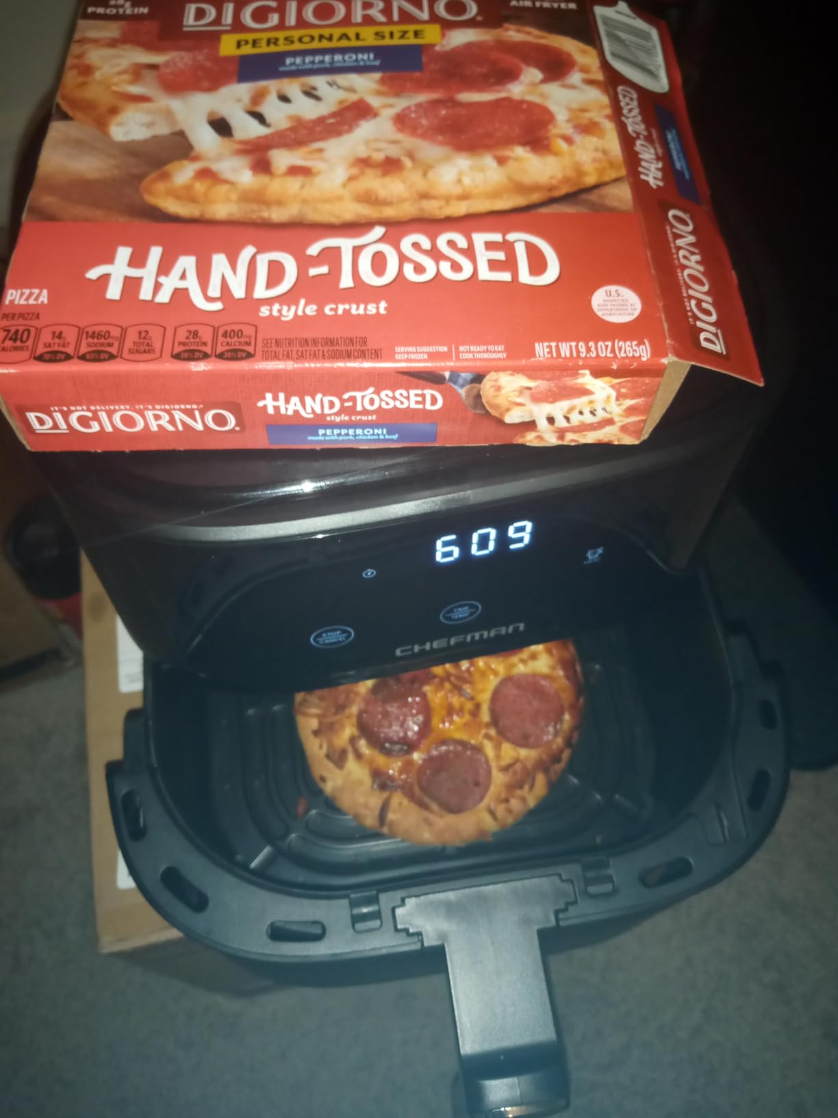 Chefman Air Fryer 6 QT Compact, Hi-Fry Technology for Extra Crisp, Touchscreen Controls with 4 Presets, Nonstick & Dishwasher Safe Basket, Black customer photo 1